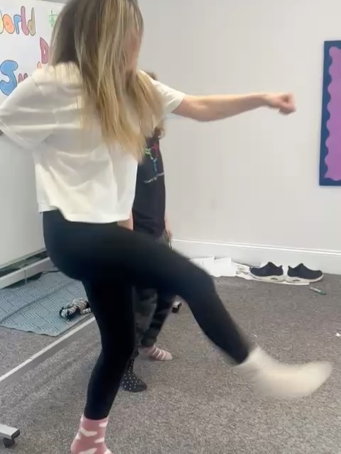 Celebrating #worlddownsyndromeday with a sponsored dance and odd socks ๐งฆ #getdancing #celebratediversity