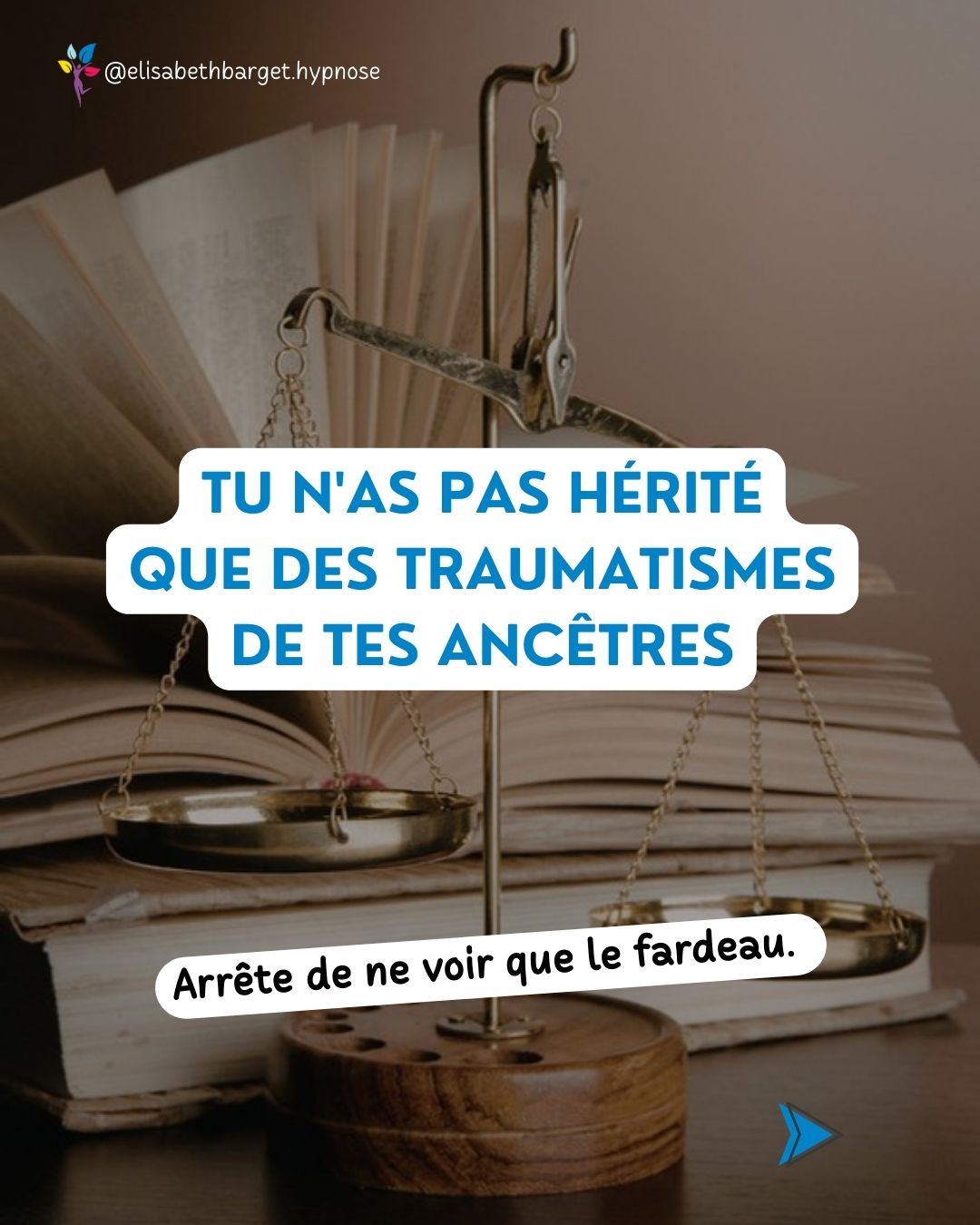 On parle beaucoup des "casseroles" qu'on traîne.
Des traumas transgénérationnels, des malédictions familiales, des schémas répétitifs...
C'est une réalité, et il faut s'en libérer.
Mais à force de ne regarder que l'ombre, on en oublie la lumière.
Si vous êtes en vie aujourd'hui, c'est que des milliers de personnes avant vous ont réussi l'impossible : survivre. Traverser les épreuves. Se relever. Aimer encore.
Cette force de vie, cette résilience brute, cette intelligence adaptative... elle coule aussi dans vos veines. Elle est encodée dans votre ADN, juste à côté des blessures.
Mon approche thérapeutique ne consiste pas seulement à vous délester du poids. Elle consiste aussi à vous reconnecter à cette puissance héritée. À transformer le plomb de votre histoire en or pour votre avenir.
Ne jetez pas tout le sac à dos. Gardez le trésor.
Avez-vous conscience de la force que vos ancêtres vous ont léguée ?
Si tu me découvres, je suis Elisabeth Barget, thérapeute en libération émotionnelle et comportementale depuis plus de 10 ans. Mon approche est directe, bienveillante et sans détour : je t'aide à te délester du poids du passé pour transformer ta vie. Abonne-toi pour continuer le chemin ensemble.