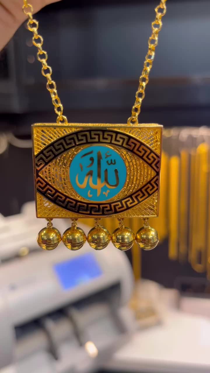 21 kt necklace #pendant #giftsforher #gifts #gold #necklace #اريزونا #arabicjewelry #middleeasternjewelry #arabicgold #مجوهرات #21ktgold #ذهب