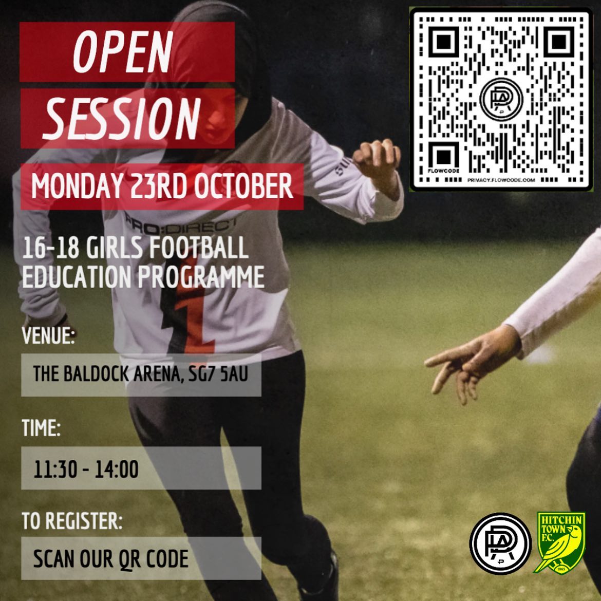 TWO OPEN SESSIONS π
Thatβs right, weβre hosting two open sessions in the October half term ππ»
Our girls open session will be on Monday the 23rd of October π
Our boys open session will be on Friday the 27th of October π
Scan our QR code to register π€πΌ