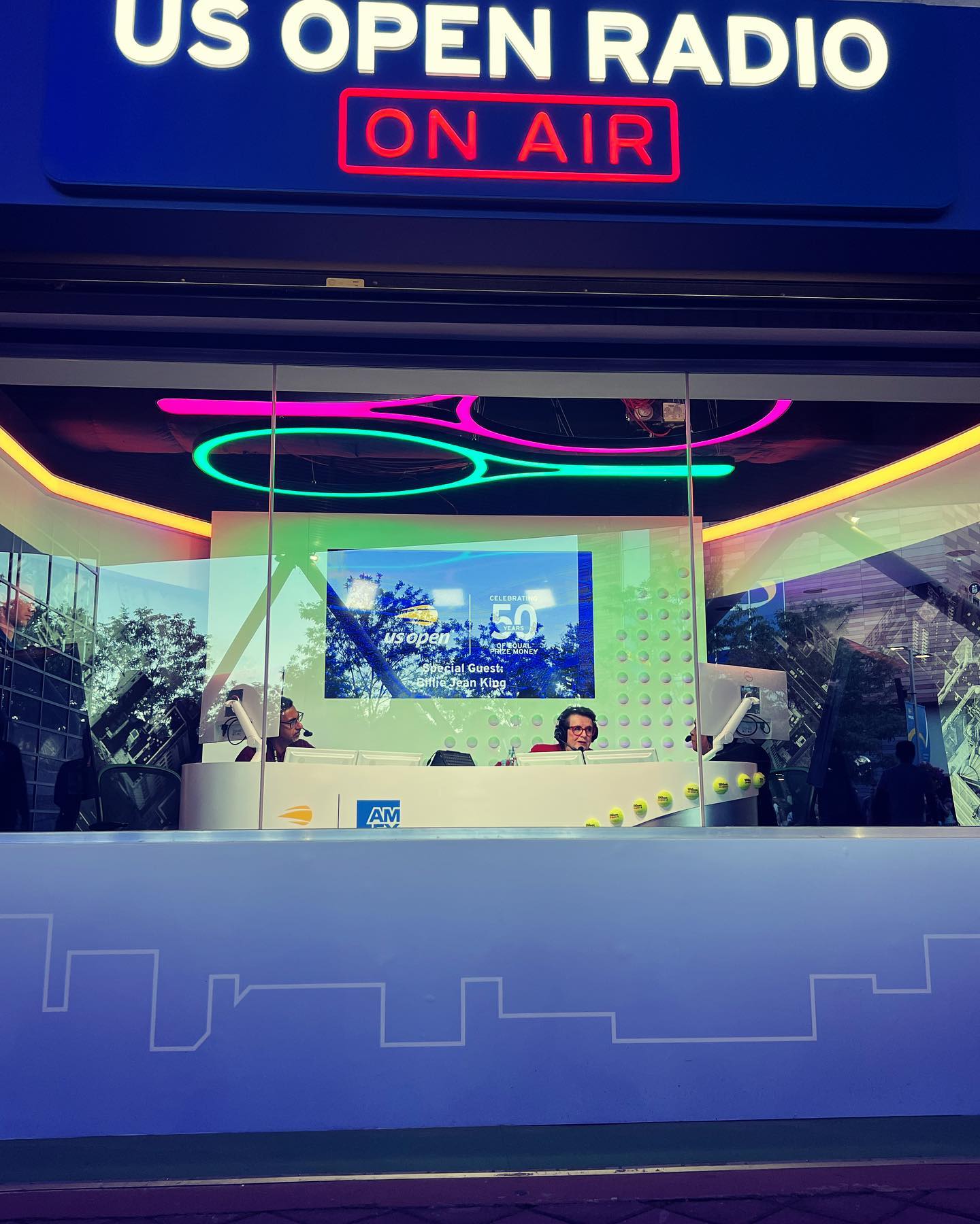 What a first week for the @usopen team! We’ve been busy producing ball by ball coverage for fans across the globe. Tune in via the #usopen app, @siriusxm or @tunein