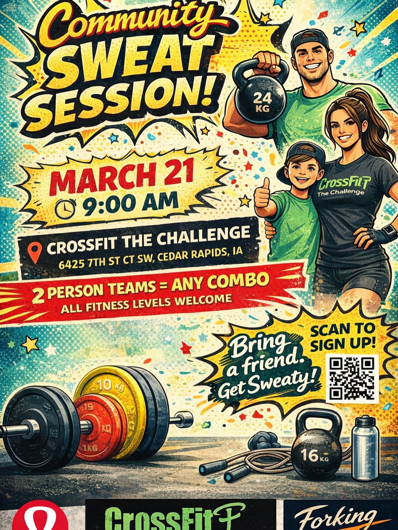 We hope to see you all (and your spouse, and your kiddo, and your neighbor and your accountant) at our 💯 FREE community workout event tomorrow!
✔️ Fun workout (for all abilities!)
✔️ Lululemon merch raffle
✔️ Yummy food
😎 See you at 9!