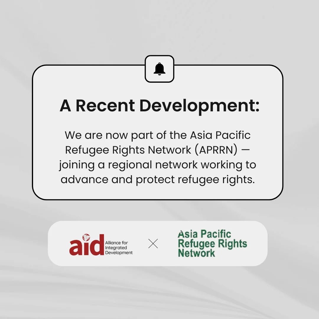 A meaningful step forward for us at Alliance for Integrated Development (AID) — now proudly part of the Asia Pacific Refugee Rights Network (APRRN)
Together, we join a regional movement committed to advancing dignity, protection, and rights for refugees across borders.
.
#AIDforchange #AIDPakistan #AIDRelief