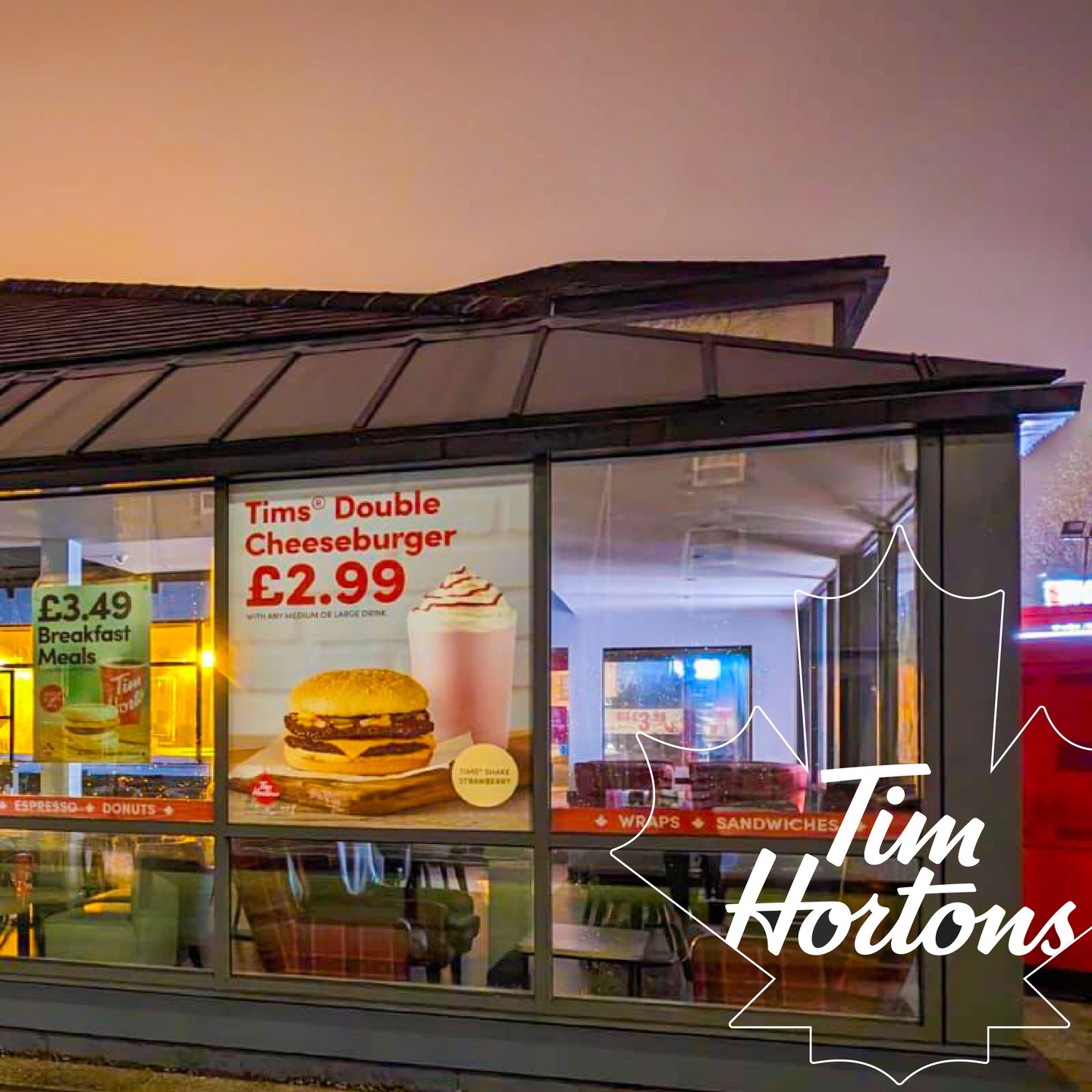 Tim Hortons window vinyls looking T-A-S-T-Y 🐔🔥
We've installed these vinyls across the nation, from London to Edinburgh, Belfast to Dublin - next time you're walking past a Tim Hortons, be sure to check out our handiwork and grab yourself a delicious meal deal 🤤
#TimsTreats #VinylVision #CheesyCravings #CrispyChicken #FastFoodFeels #VariousVisuals