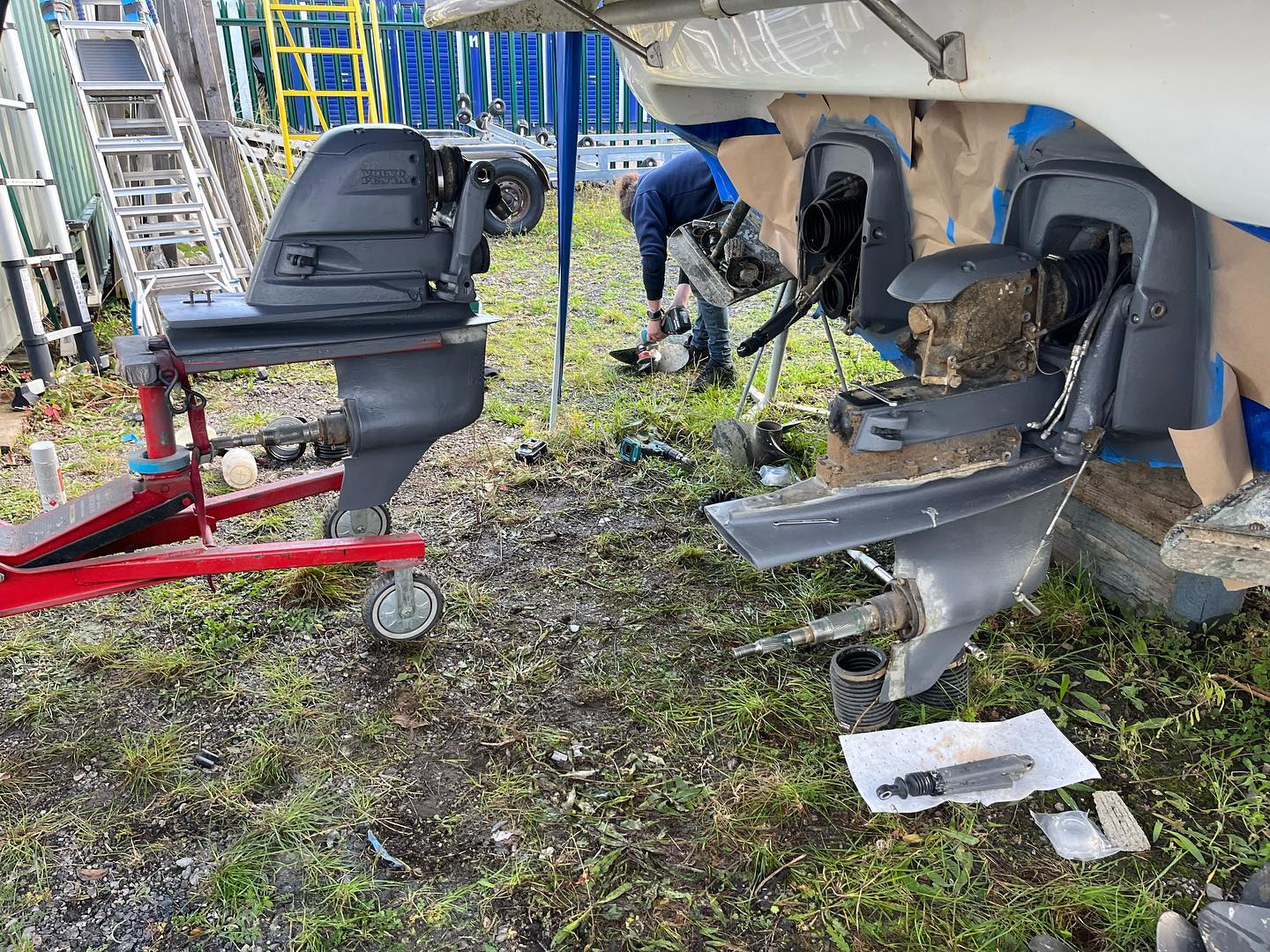 #doubledrive #twindrive #outdrive #outdriveservice #volvopenta #duoprop #riverthames #marinedreamltd #marineengineering