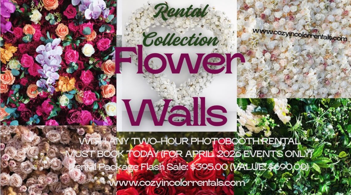 🌸✨ FLASH SALE – TODAY ONLY! ✨🌸
Turn your event into a picture-perfect moment with Cozy In Color’s Flower Wall Photobooth Experience 💕📸
💐 2-Hour Flower Wall Photobooth Experience – ONLY $395 (Today Only!)
🌷 Regular Pricing:
• Heart-Shaped Flower Wall: $495
• Standard Flower Walls: $395
• Standard Grass Wall: $295
• 2-Hour Photobooth Session: $295
🔥 Bundle EVERYTHING today for just $395 — that’s major savings!
Perfect for birthdays, bridal showers, baby showers, brand events & more 💖
📅 Limited availability – TODAY ONLY!
📲 DM us or email us to secure your date in April before it’s gone!
#FlowerWall #HoustonEvents #PhotoBoothFun #EventDecor #FlashSale LuxuryEvents PartyInStyle HoustonParty EventInspo 🌸