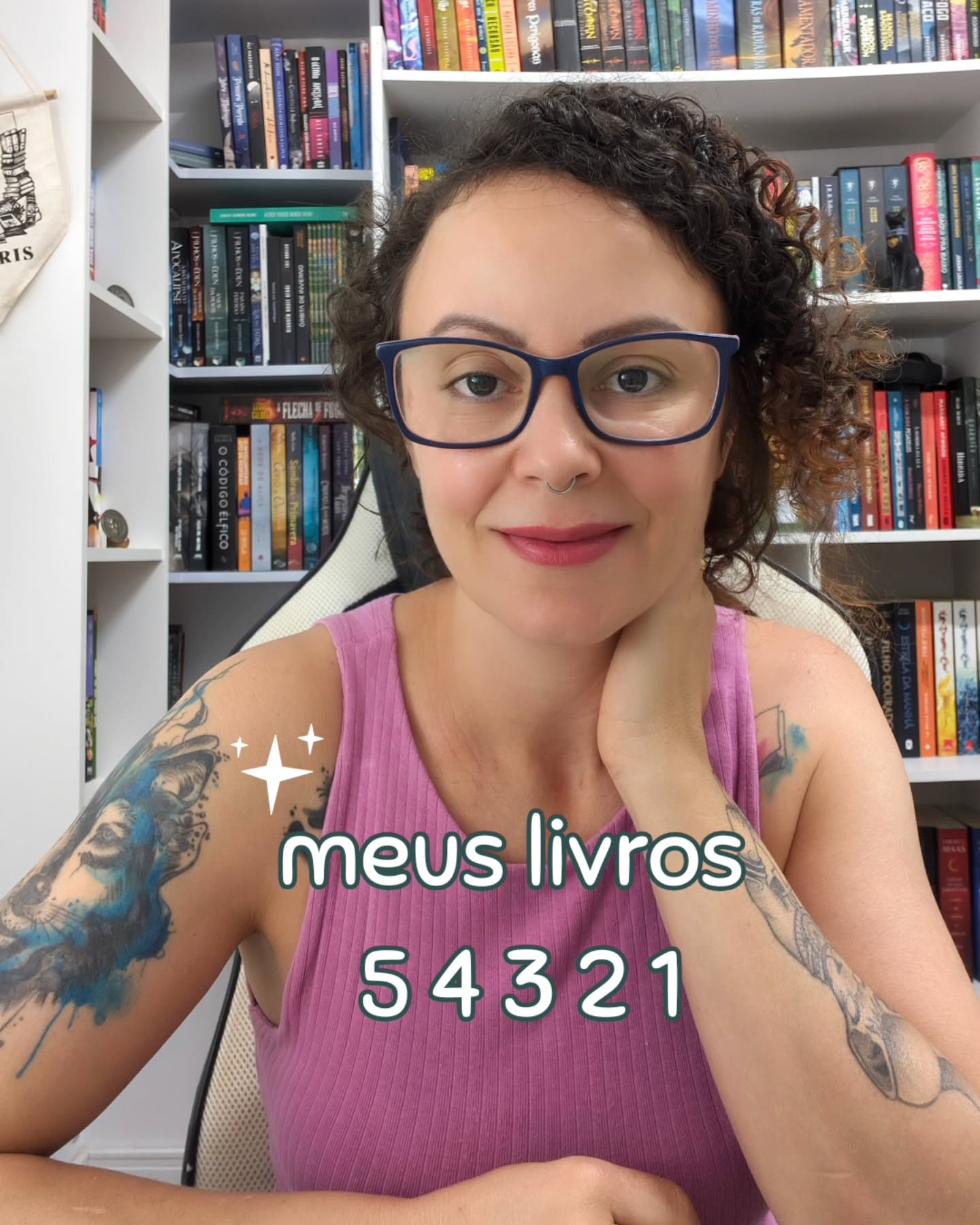 Meus livros 📚
5 favoritos
4 que quero ler
3 que não canso de indicar
2 recentes 5 estrelas
1 leitura atual