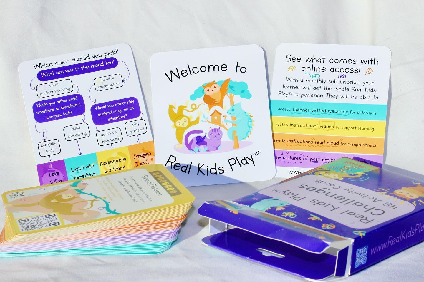 10% off Cyber Monday SALE! 🏷 Our third-grade challenges are the perfect stocking stuffers for creative kids! www.realkidsplay.com #homeschool #gifted&talented #giftedabdtalented #gifted #gt #gnt #homeschooling #montessori #creativity #activity #stockingstuffers #happy #play #cards #giftidea #gift