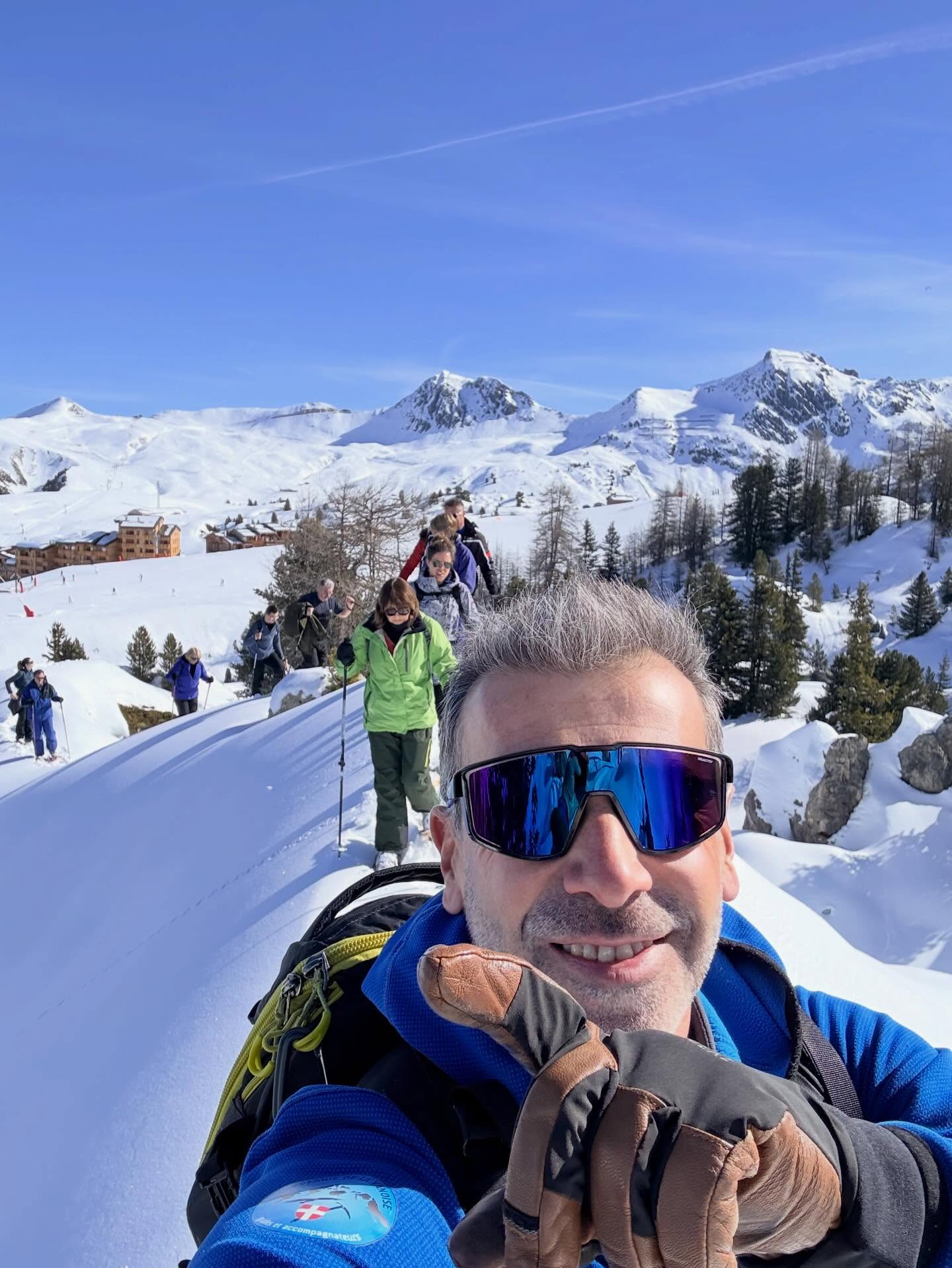 Du ciel bleu, de la neige , ❄️ #raquettes❄️❄️❄️ #raquetteaneige #raquettes #laplagne #la_plagne