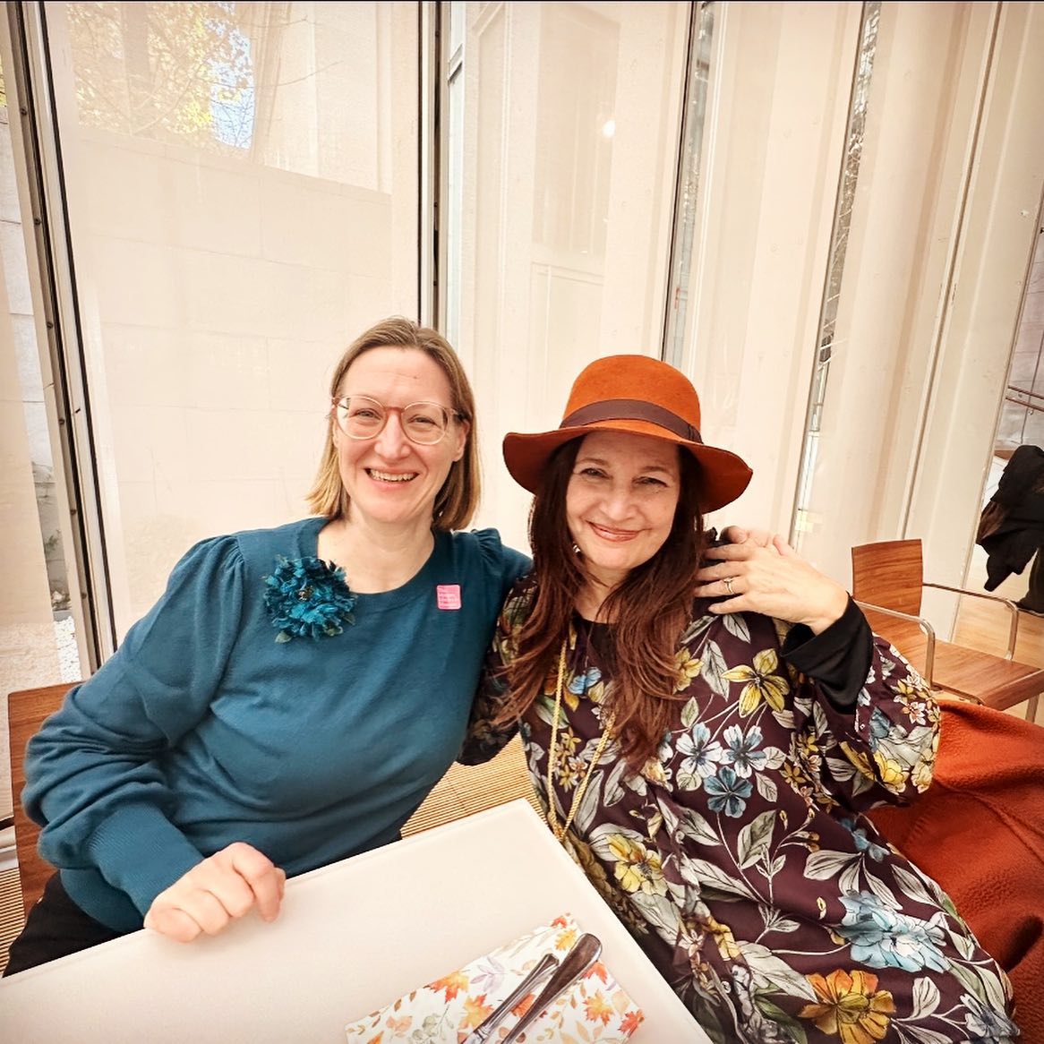 🌈💫A wonderful meeting and long afternoon with Halina Dyrschka the visionary Director of “Beyond the Visible” @hilmaafklint_thefilm the must see groundbreaking documentary on Hilma af Klimt @themorganlibrary cafe in NYC. This is a much watch film for lovers of Hilma af Klimt, and the legacy and historical reclaiming of visionary female artists. Find out more about Halina’s work at https://ambrosiafilm.de/en/
Also pictured here (slide two )with Dr. Megan Poe 🌟
Thank you @mollybirkholm for bringing us together. @jesshundley you were missed and mentioned. Also joining us but not pictured the inspiring Dr. Frank Hentschker ED & Programing Director of Cuny’s Segal Theater in NYC.
#hilmaafklint #visionarywomen #visionaryart #evolutionaryart #femininepower #femininespirituality #storiesforthefuture #beyondthevisible #visionaryfilms #morganlibrary #sundayafternoon