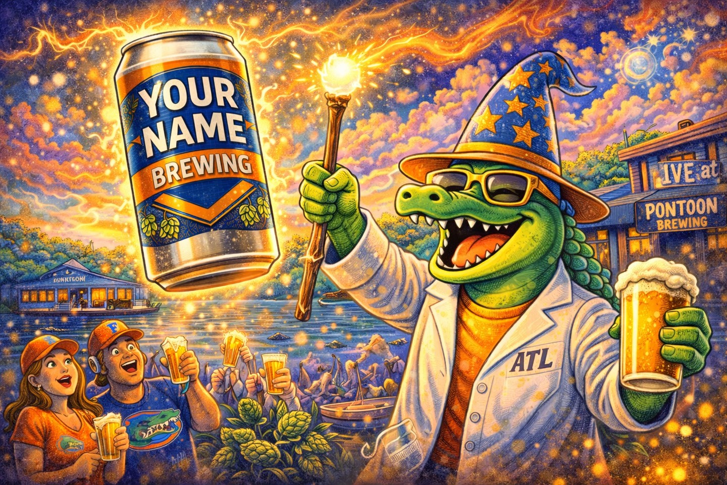 ✨ Somewhere in Atlanta…
a Gator is about to cast a spell.
Not for swamp water.
For a beer.
The Atlanta Gator Club teamed up with Gator-owned Pontoon Brewing to choose ONE person to become:
🪄🍺 BREWER FOR A DAY 🍺🪄
You won’t just watch the magic — you’ll lead it.
✨ Create the recipe
🎨 Design the label
🏭 Be there for brewing & canning
🎉 Host your own Release Party (with your own keg!)
🚀 See your beer distributed across GA & FL
Only 100 tickets exist.
$100 each.
Deadline: March 30.
Your beer.
Your name.
Your legendary origin story.
🐊 Link in bio.