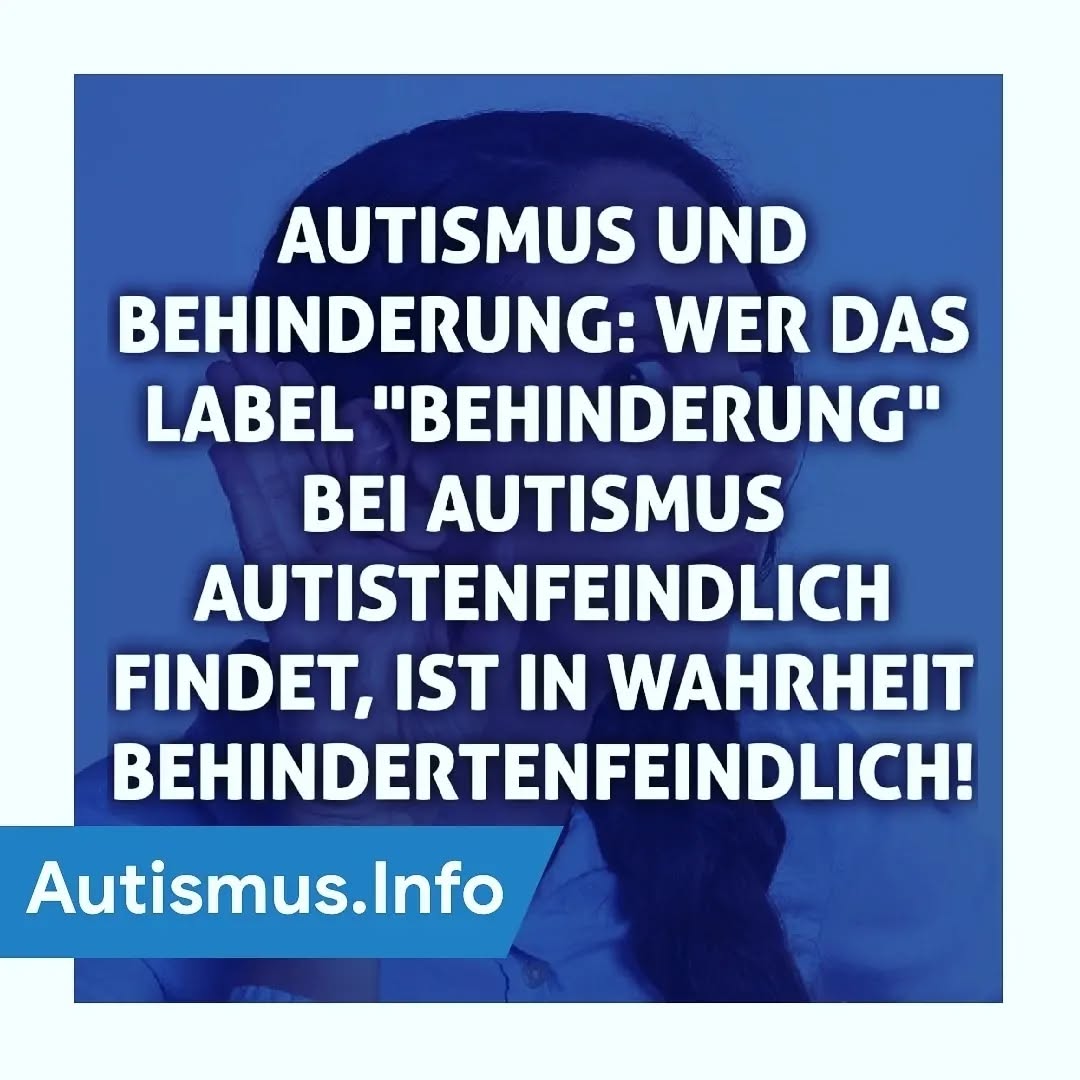"Autismus ist keine Behinderung/Störung, denn das hieße ja, dass mit Autisten grundsätzlich etwas nicht gut und richtig wäre" - warum diese Aussage problematisch ist:
Immer wieder hört man in den sozialen Medien die oben stehende Aussage - zumeist von Personen, welche selber nur leicht im Spektrum oder nur Angehörige sind. Auch hier wird dieser Satz immer wieder in den Kommentaren gepostet.
Zwar klingt diese Sichtweise auf den ersten Blick integrativ und entstigmatisierend, ist es bestenfalls allerdings lediglich für jene Betroffenen, bei welchen der #Autismus nur leichter ausgeprägt ist. Schwerstbetroffene Autisten und insbesondere alle anderen (1) Menschen mit einer Behinderung werden dabei jedoch sogar aus- bzw. abgegrenzt und zusätzlich stigmatisiert. Denn die oben gemachte Aussage impliziert ja bereits, dass mit "Behinderten auf einer tieferen Ebene etwas nicht stimmen würde und man sich deshalb von diesem Label oder diesen Menschen abgrenzen müsse.
Anstatt dass hochfunktionale #Autisten, trotz aller autismusbedingten Probleme, welche sie ja dennoch haben, das Thema Behinderung ganz weit von sich schieben, sollten viel eher Behinderungen als solches normalisiert und entstigmatisiert werden - anstelle nur nicht mit "diesen Menschen" in eine Schublade gesteckt werden zu wollen.
Am Ende stellt sich sogar die Frage, ob jene, welche in der Zuschreibung des Behindertenbegriffs zu Autisten eine Autistenfeindlichkeit sehen, nicht gar "Behindertenfeindlich" sind. Und: Wenn diese Autisten nach eigener Aussage gar nicht behindert sind - wieso glauben sie dann, beim Thema Behinderung überhaupt so sehr mitreden zu können?
Alles in allem ist die Behauptung oder vielmehr der Wunsch, Autismus sei keine Behinderung, einer der größten Irrwege in der aktuellen Debatte. Autisten sind nicht besser oder schlechter als andere Menschen, genauso wenig wie es alle behinderten Menschen auch sind. Deswegen gibt es auch keinen Grund, dieses Label im Sinne einer Entstigmatisierung abzulehnen.
Sozialrechtlich ist Autismus übrigens als Behinderung anerkannt, der Autor dieses Beitrags hat für Autismus einen Schwerbehindertenausweis.
#autismusspektrum #autismusspektrumstörung