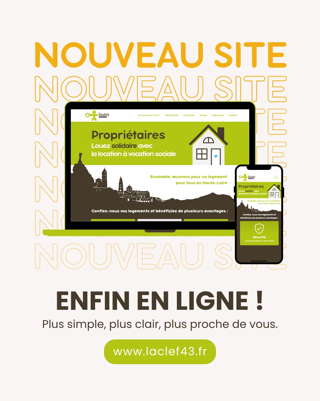 La Clef 43 pose ses valises et ouvre les portes de son nouveau site 💻 On change tout... sauf notre engagement ! 👀