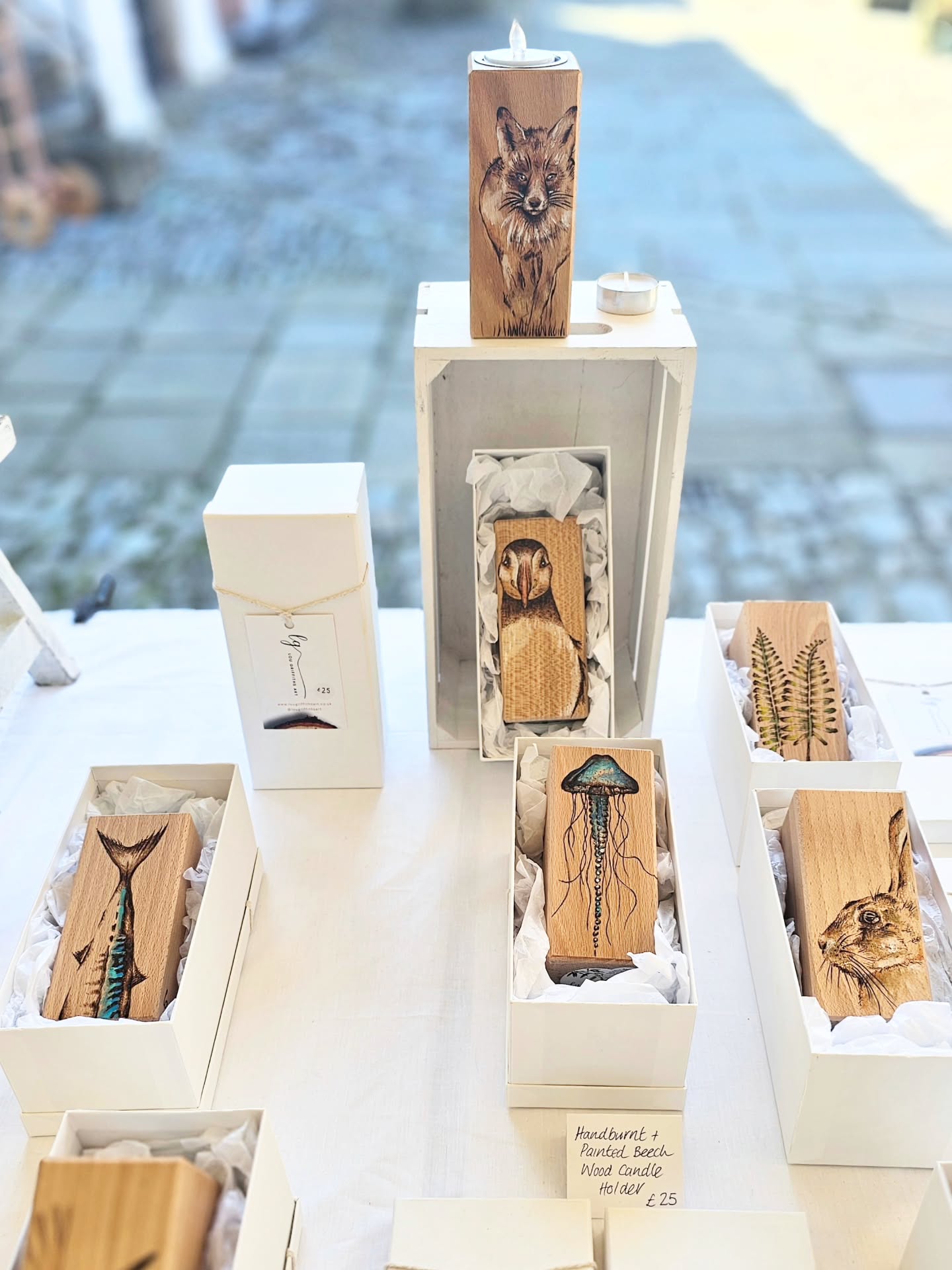 Proving Popular
๐ฑ My new handburnt and painted tealight holders are a bit of hit. So much time and effort goes into making the perfect blend its lovely to get affirmation that it works. Thanks goes to the visitors of @dartmouthhomeandcraftmarket today.