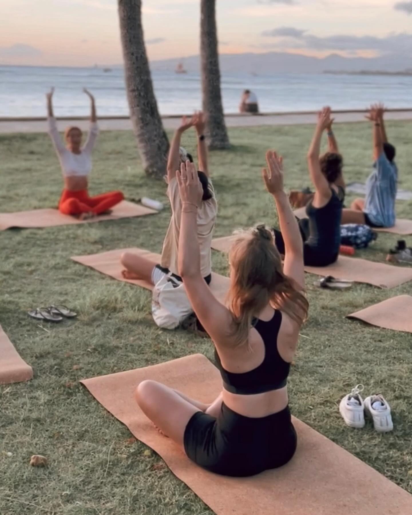 Join us for some YOGA magic daily in the AM and PM at the #waikikibeach. ✨ Our current YOGA CLASS schedule and formats:
🌺 DAILY from 9.30AM - 1030AM
- Rise & Shine Yoga (Vinyasa Flow)
🌈 MONDAYS + FRIDAYS + SUNDAYS from 6PM-7PM
- Flow & Restore Sunset Yoga
🌴 TUESDAYS + THURSDAYS + SATURDAYS from 6PM-7PM
- Blissful Flow Sunset Yoga
☀️ WEDNESDAYS from 6PM-7PM
- Flow & Fun Yoga
www.overtherainbowyoga.com