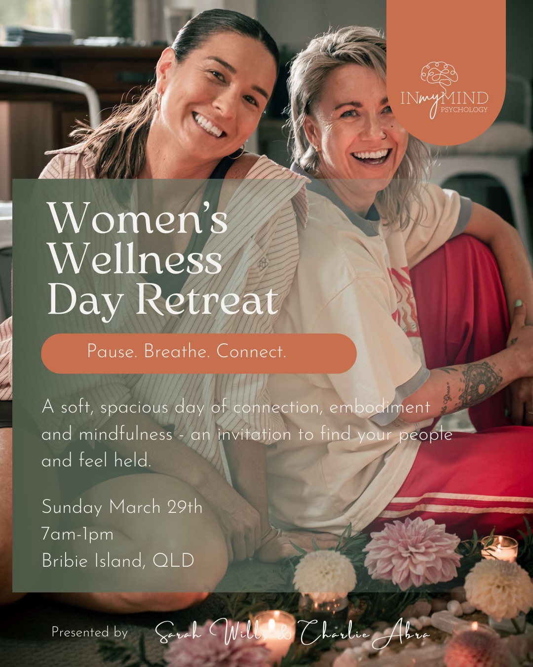 Queensland, we’re coming for you 🤍
Charlie and I are bringing a beautiful Women’s Wellness Day Retreat to Bribie Island on Sunday March 29.
This isn’t just a “wellness day”…
It’s a chance to pause, breathe, reconnect and be held in a space with like-minded women.
If you’ve been feeling stretched, overwhelmed or just needing a moment for YOU… this is your sign.
Yoga. Breathwork. Connection.
Simple, powerful, exactly what your nervous system has been craving.
All for $199.
Come and join us for our Queensland stopover ✨
Spots are limited.
📸 @grounded__photography
