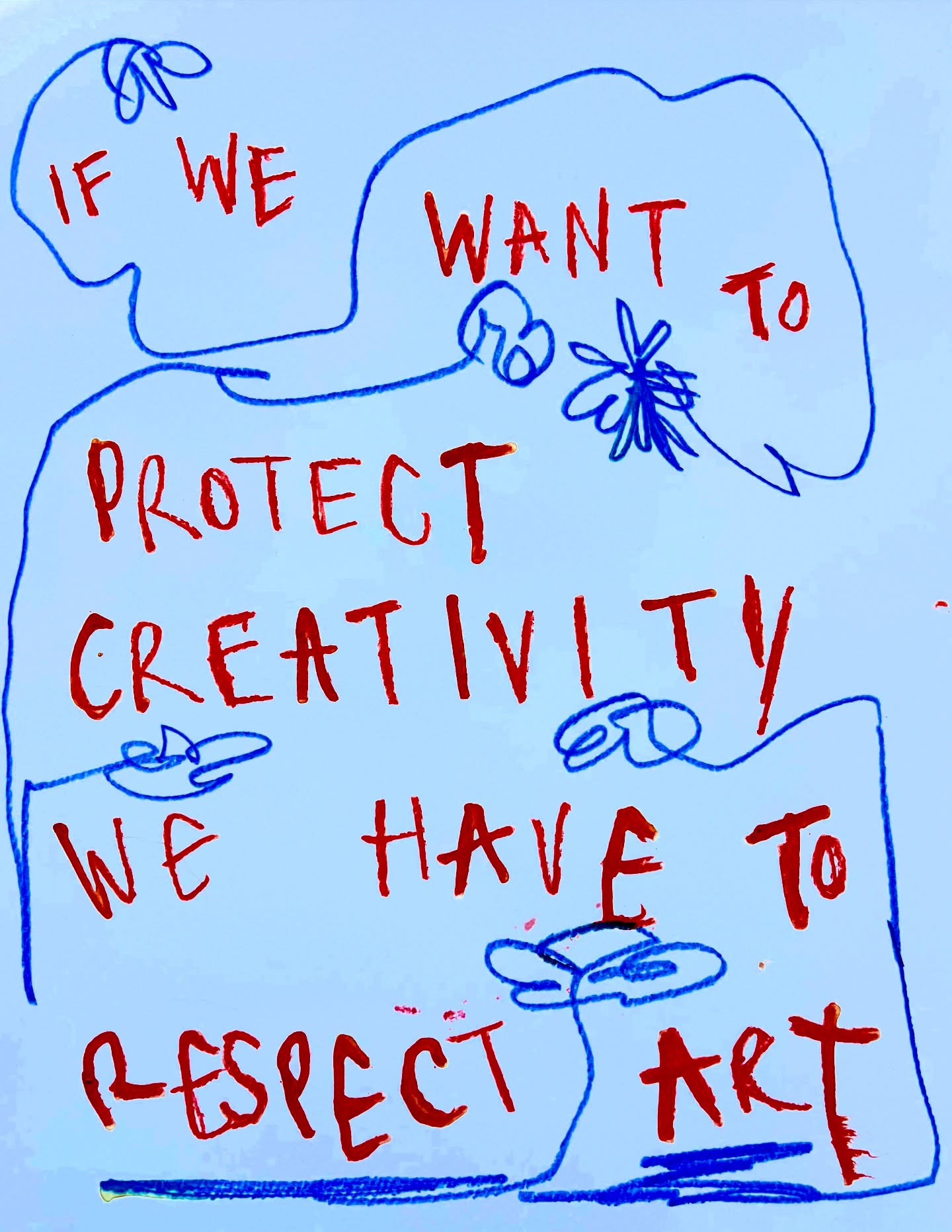 Lets be honest - it’s convenient and easy and fun to have all the pictures and artworks and songs ever for free at our fingertips but what gets flattened when we stop respecting the energy, craft, time and heart that goes into making even one single image?
In this time when creativity is so important and there is such a hunger for remembering the creativity within us, the greatest offering we can give is to respect creativity outside of us.
