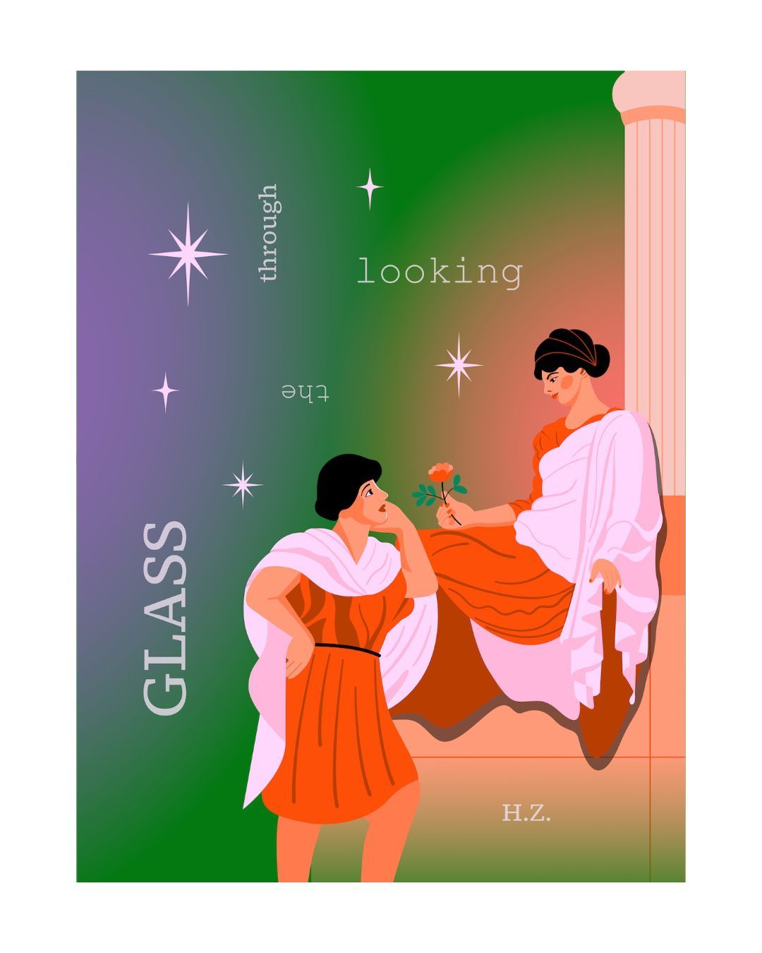 Poster series: Through the Looking Glass No.5
#lovestory #graphicartist #visualdesign #artposter #dreamyart