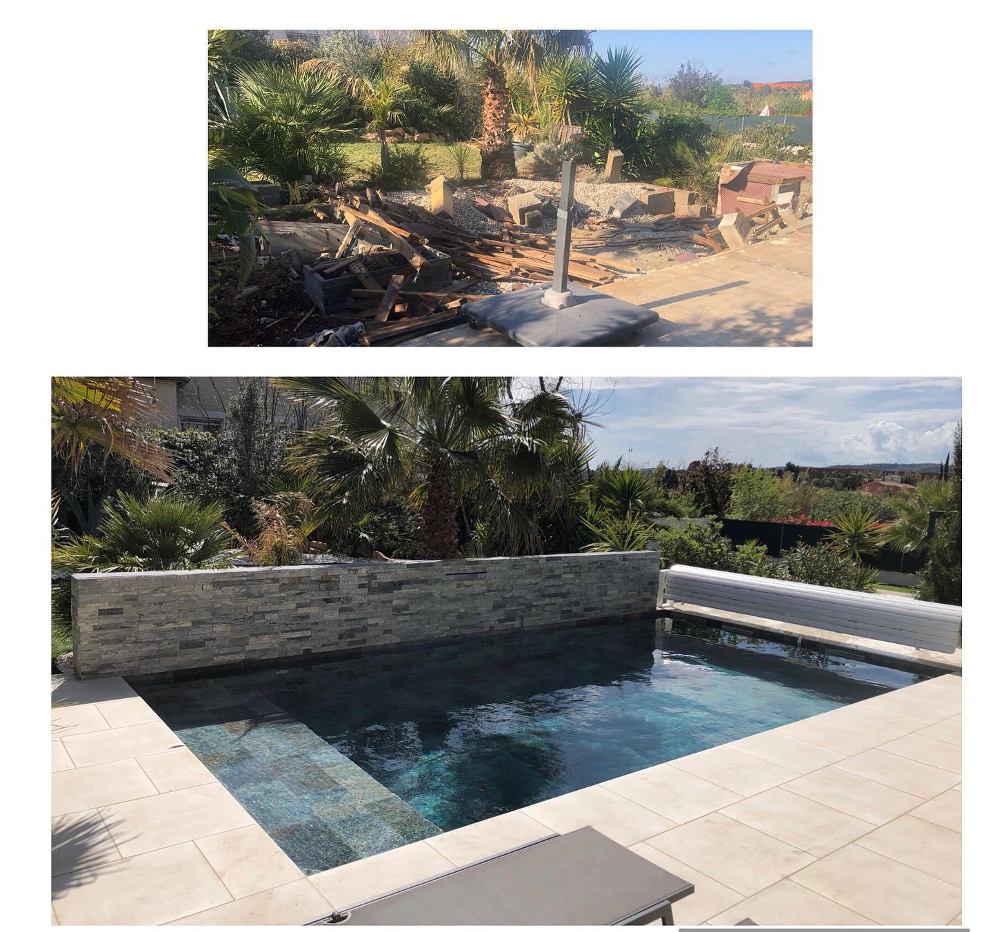 🏝🏝 Piscine pierre de bali 7.50 x 3.50 🏝🏝
〰 Mur en pierre de parement avec fontaine
〰 Pose volet roulant
〰 Terasse plus pose carrelage 100 m2
👉Fournisseur intérieur & extérieur carrelage
⭐️NEO SOLS & MURS⭐️
✨Rendez vous sur notre site internet pour votre futur projet et votre devis gratuit ✨ ⬇️
➡️ https://www.ljpiscine.com/votredevisgratuit