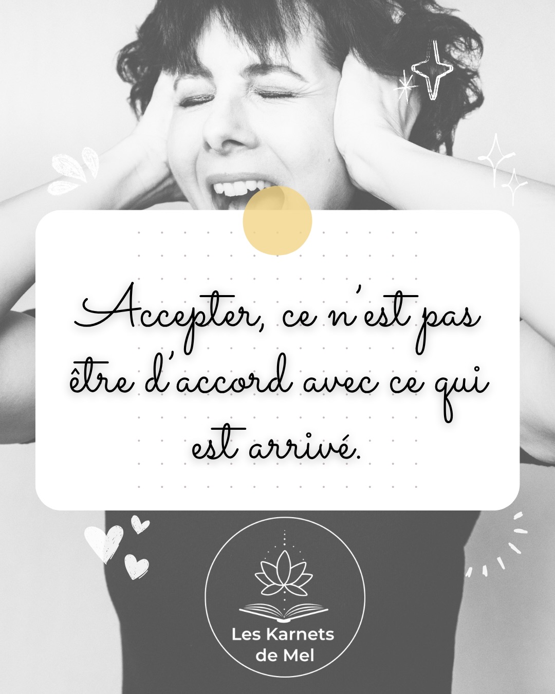 On parle souvent d’acceptation comme s’il s’agissait d’un objectif à atteindre. Mais après une épreuve profonde, l’acceptation est rarement linéaire.
Elle passe par des vagues d’émotions. De la tristesse. De la colère. De la peur. Et parfois de la gratitude, aussi.
Accepter toutes les émotions, ce n’est pas perdre le contrôle.
Ce n’est pas replonger.
C’est reconnaître que quelque chose a été traversé.
Que cela laisse des traces.
Et que ces traces ont besoin d’espace pour s’exprimer.
Accepter, ce n’est pas être d’accord avec ce qui est arrivé.
C’est cesser de lutter contre ce qui est déjà là.
Peu à peu, quelque chose se redéfinit.
Ce qui compte vraiment.
Ce que l’on veut préserver.
Ce que l’on ne veut plus sacrifier.
L’acceptation ne demande pas d’être forte.
Elle demande d’être honnête avec soi. 🫶🏼🙏🏻
Qu’est ce que t’en penses?
📸 @ema_martins_photographer
.
.
.
#leskarnetsdemel #acceptation #cancer #aprescancer