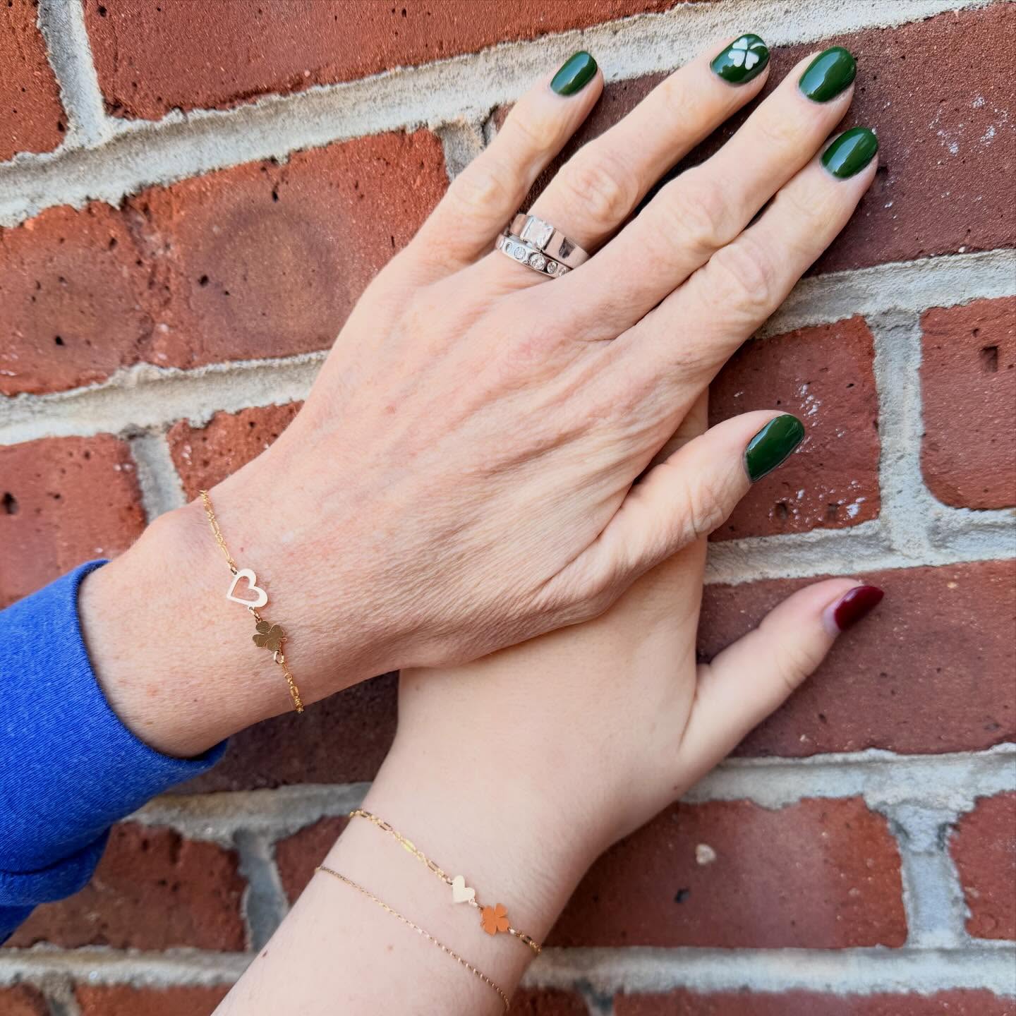 🤎☘️
.
.
#permanentjewelry #permanentbracelet #shamrocks #stpattysday☘️ #permanentjewelrybayarea