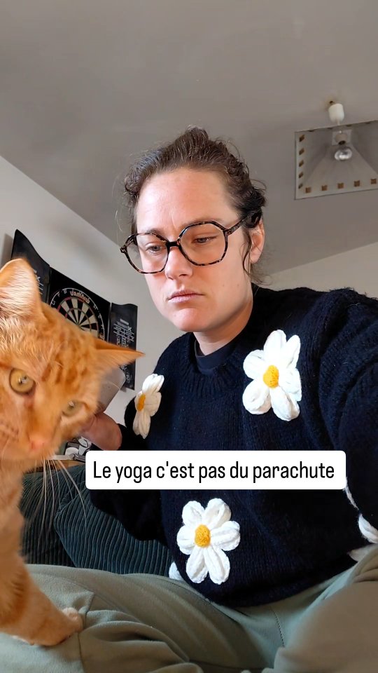 Le yoga c'est pas du parachute et contrairement à ce qu'on essaie de vous faire croire c'est pas compliqué.
J'enseigne le yoga depuis 3 ans et je pratique depuis plus de 10 ans. J'ai du voir passer plus de 3000 personnes sur mes tapis et la reflexion "j'ose pas en faire seul, j'ai peur de me faire mal" de la part de mes eleves est tres souvent revenue.
Voici mon avis sur la question, un peu tranché certes mais c'est peut-être parce que j'avais faim mais aussi parce que ce discours alarmiste m'agace.
D'une part parce qu'il est en partie fondé sur l'approche de l'allignemenr postural qui est selon moi du gros bullshit, principalement basé sur des préoccupations esthetiques.
D'autre part parce que je suis profondement agacé par le rapport que ca implique entre le prof et ses élèves: le but d'un prof n'est pas de garder les eleves dans une relation de dépendance mais de leur permettre de gagner une confiance en eux suffisante pour faire les choses de maniere autonome.
Donc oui déroule ton tapis, fait toi confiance tu vas voir c'est sympa
Ps: le chat a été payé en papouilles pour cette prestation incroyable