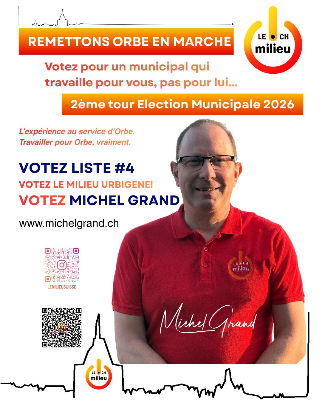 Soyons clairs.
Orbe ne manque pas de candidats.
Orbe manque de résultats.
Depuis des années, on parle.
On promet.
On s’organise entre les mêmes.
Et pendant ce temps ?
👉 Rien ne change vraiment.
Aujourd’hui, vous avez un choix simple :
Continuer avec le même fonctionnement.
Ou faire entrer quelqu’un qui sait gérer, décider et agir.
Je ne suis pas un politicien.
Je suis un professionnel.
Je n’ai pas de réseau à défendre.
👉 J’ai des résultats à apporter.
Alors oui, ça dérange.
Mais c’est exactement pour ça que je suis candidat.
Je ne me présente pas pour défendre un appareil, mais pour défendre Orbe. Mon engagement est clair : travailler avec toutes les forces politiques quand c’est utile à la ville, refuser les postures, et privilégier les résultats.
#michelgrand #orbe #orbe2026 #MunicipalitéOrbe #ElectionsCommunales #PolitiqueLocale #OrbeEnMarche #Changement #Engagement #Leadership #entrepreneuriat #expérience #citoyensengagés #avenirorbe