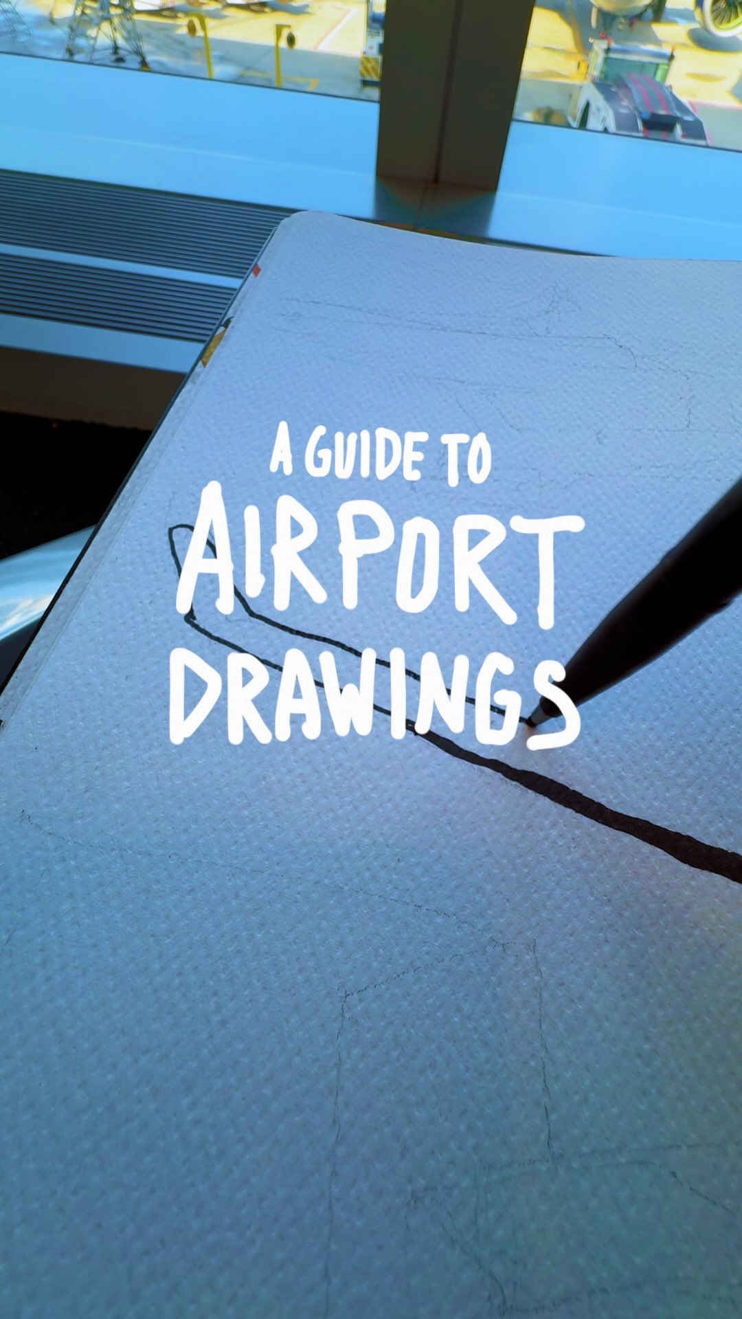 A Guide to Airport Drawings ✈️ #sketchbook #urbansketchers