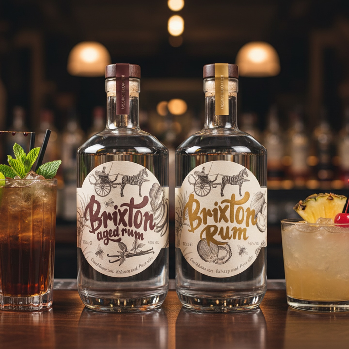 Had the honour to design 2 more labels for @brixtonspirits for their new Rum collection. Looking forward to giving those ones a taste!
#labeldesign #engravingillustration #botanicalillustration #rumlabeldesign