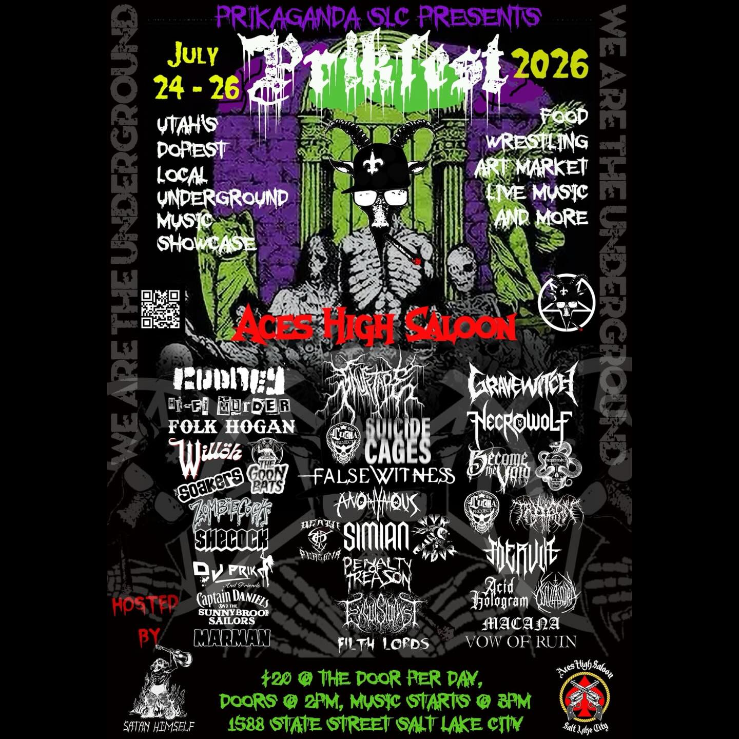 Sad news - Arsenic Addiction cant make it this year.
Badass news - NECROWOLF IS BACK!!!!!