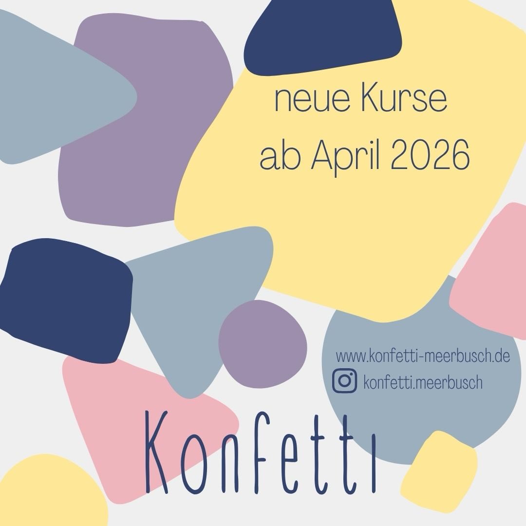 Und, bist du dabei?
Noch nicht, dann meld dich schnell an (Link in Bio) und sei ab Mitte April dabei. Ich freue mich riesig auf dich und dein Baby!
Ich schaffe für euch einen Raum zum Austauschen und Wohlfühlen und die Möglichkeit eure Eltern-Kind Bindung zu stärken und eure Babys in ihrer Entwicklung zu fördern und fordern.
Also, meld dich an und sei dabei 🙃💕
#konfetti #konfettimeerbusch #elternkindkursmeerbusch #kursanmeldung #seidabei