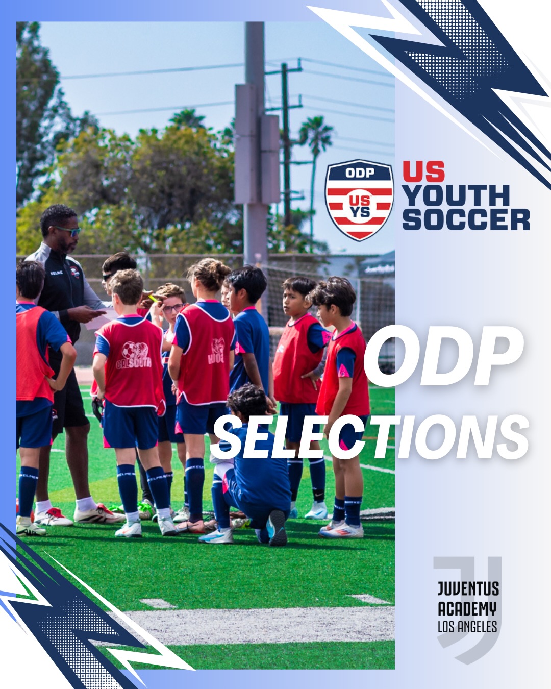 🚨 ODP SELECTIONS 🚨
Congratulations to our Juventus Academy Los Angeles players who have been selected for the US Youth Soccer ODP Program! 🇺🇸⚽
Your hard work, dedication, and commitment on and off the field continue to pay off. We are proud to see our players representing at the next level and competing among the best in the region.
Girls 2013
Lindy Hallman
Kaela Jaffe
Nadine Jaffe
Sohana Malhotra
Carolina Palacios
Cassandra Gross
Boys 2013
Archer Brokaw
Gael Calderon
Leo Cervantes
Julian Gomez
Christopher Gonzalez
Ian Hernandez
Alan Mejia
Kenley Murillo
Aaron Schnedier
Sebastian Wolff
Boys 2014
Ettore Baccari
Luke Chahin
Zachary Chang
Tigran Mirzayan
Caden Palmer
Kamron Rezaee
Boys 2015
Dries Ellis Benson
Enzo Cooley
Harry Highley
Moses Obeng
Keep pushing, keep growing, and represent with pride! 💪⚽
#JuventusAcademyLA #ODP #USYouthSoccer #PlayerDevelopment #NextLevel YouthSoccer ProudCoach FutureStars