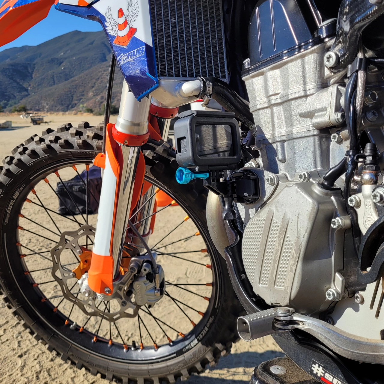 KTM / GasGas / Husqvarna 450 & 500 mount.
Thanks @flyingtraffickone #motocrossmetrics #madeinusa #ktm #gasgas #husqvarna #wpsuspension #gopro