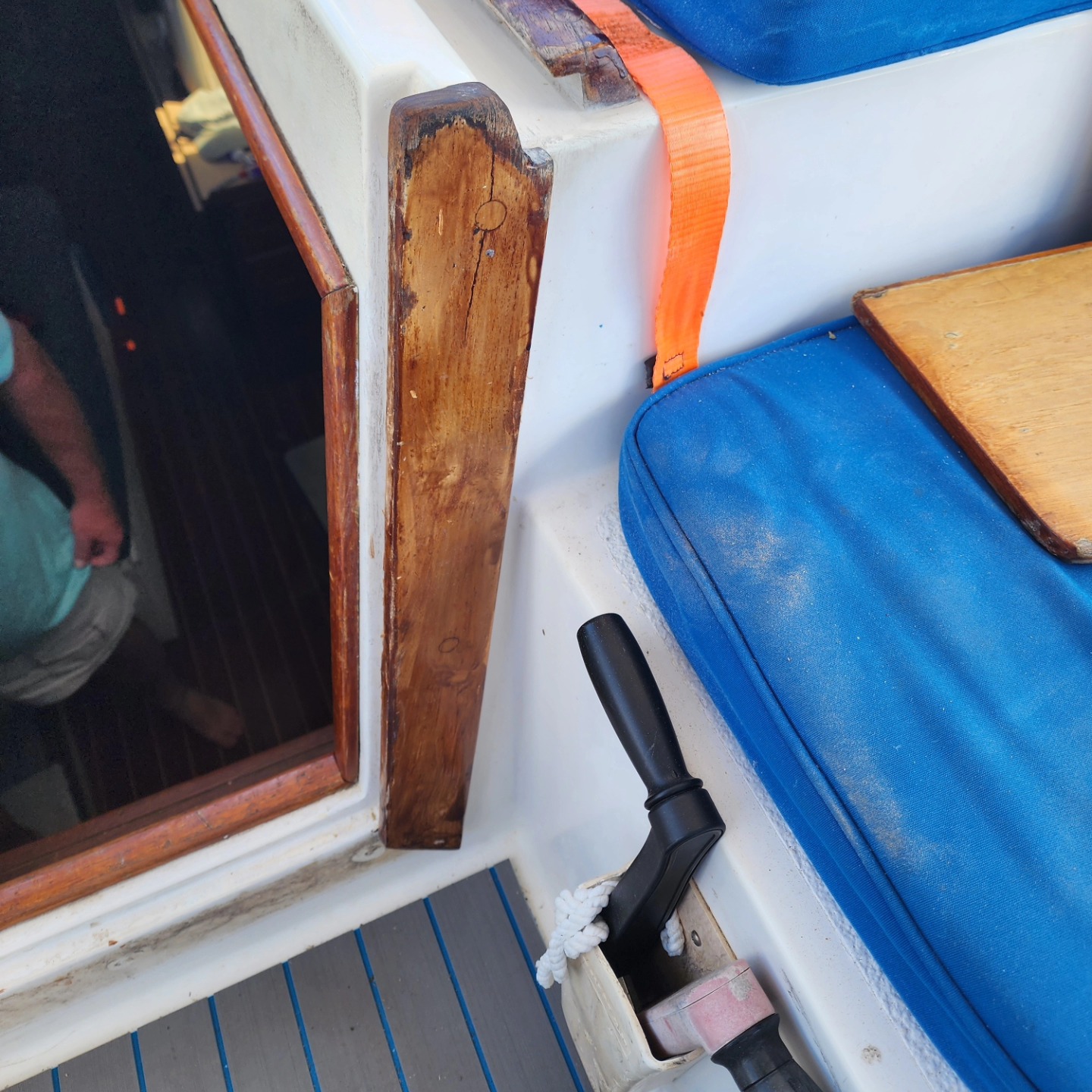 We started working on all the teak on the boat a couple weeks ago. Other than the very back pieces we removed all from the deck, sanded, rebonded to deck and refinished with Total Boat Gleem gloss. Made such a huge difference in the look. The teak has needed done since we bought boat just took us time to get to it. Slowly getting projects done on the boat and ready for charter.
Other project was adding flexiteak to the pass-through to aft cabin and in the Vberth area to match the cockpit.
#boatprojects #teakwood #refinishing #Livingthedream #liveaboard #liveaboardlife #project #projectmode #sailinglife