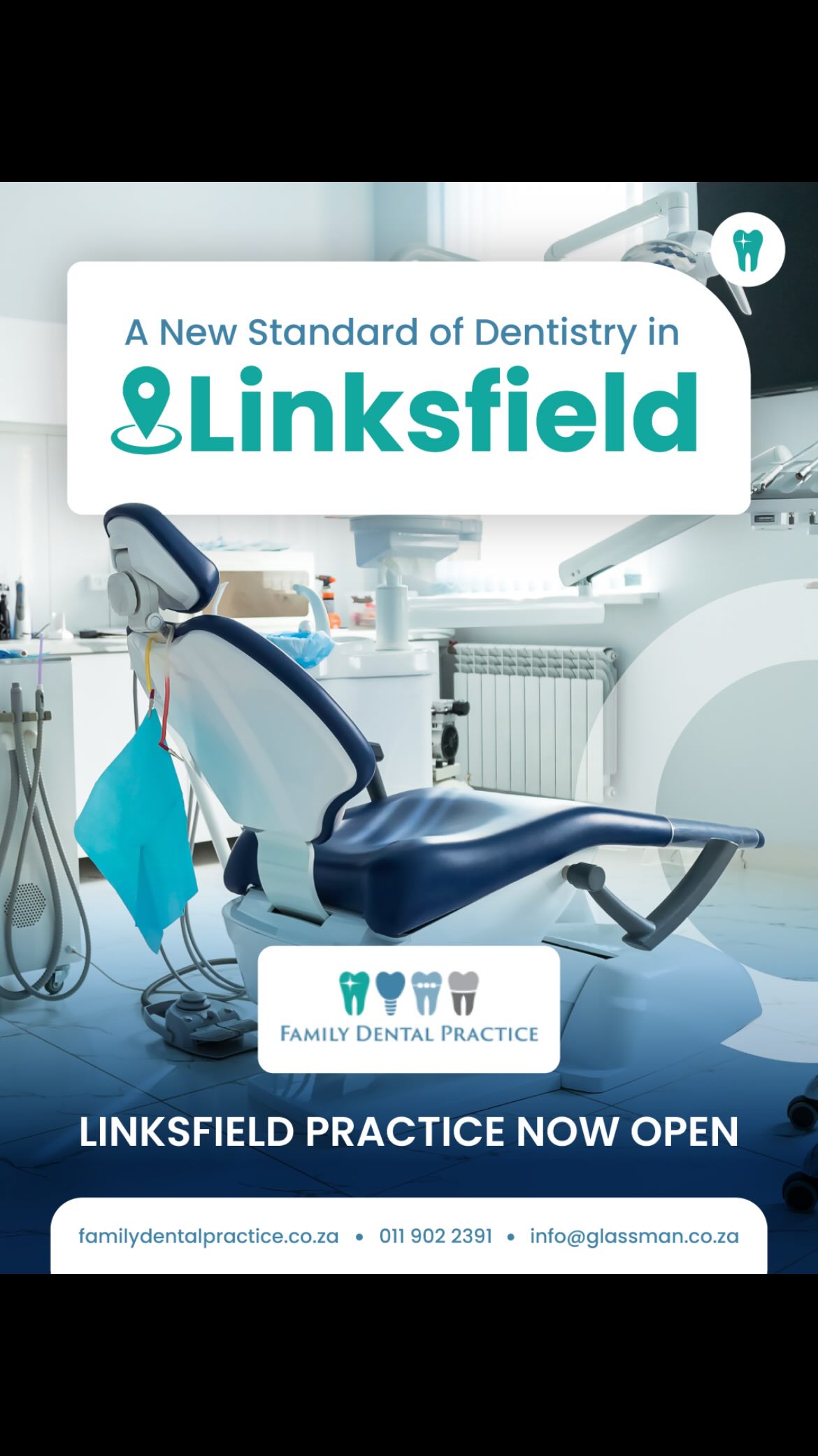 A new level of dentistry has arrived in Linksfield. 🦷
Family Dental Practice is now open, bringing modern care, trusted expertise and a welcoming experience closer to you and your family.
From routine check-ups to advanced dental treatment, our team is here to help you smile with confidence.
📍 Linksfield
📞 011 902 2391
📧 accounts@glassman.co.za
🌐 familydentalpractice.co.za
#FamilyDentalPractice #Linksfield #DentistLinksfield #JohannesburgDentist #DentalCare