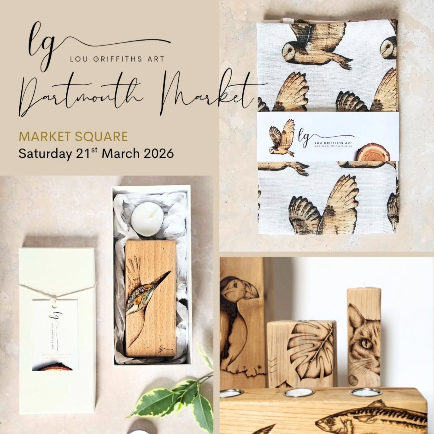 1st Market Of The Year
๐ฑ So good to get back into it. Catch me at @dartmouthhomeandcraftmarket on Saturday in the Market Square. Do come and say Hi if you're around. I'll be bringing all my new stuff I have been busy creating this Winter, I'd love to know what you think.