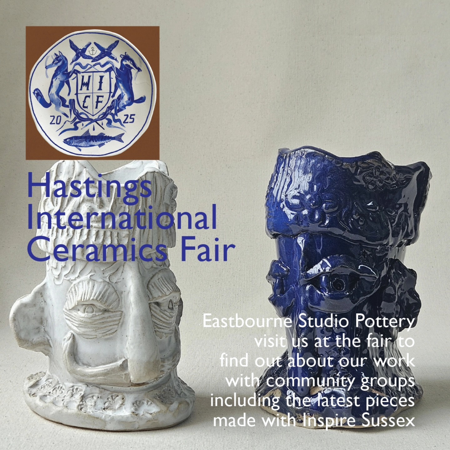 The work we do with community groups is core to our ethos as a C I C. We have supported the making of a wonderful group of neurodiverse adults from @inspiresussex since 2019 in bespoke weekly classes
For our latest project, the group made pen pots that morphed into kings! You can see more of their fantastic creations at the Hastings International Ceramics Fair this weekend
Open Saturday 9 30 to 5 and Sunday 10 to 4
#claycommunity
#potteryclasses
#ceramicsfair @jamesmatthewthomascreative