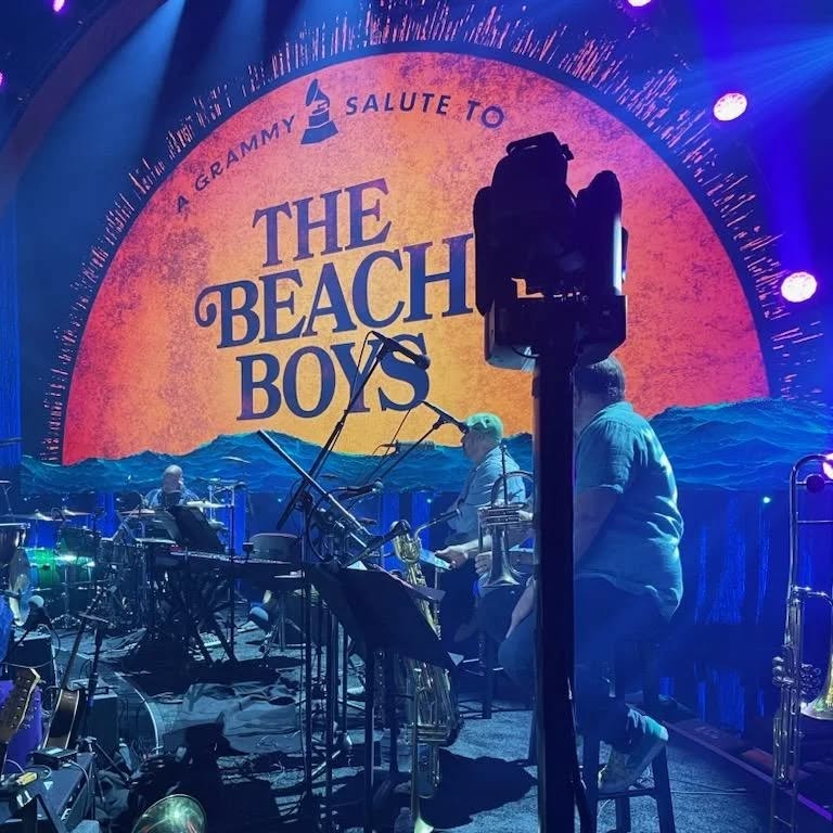 Two of our custom Mini tower systems flying Sony POV cameras on the Grammys Beach Boys tribute. Perfect for positioning around band equipment, drumsets, moving lights and more.
#grammys #tribute #beachboys #sony #dolbytheatre #broadcast