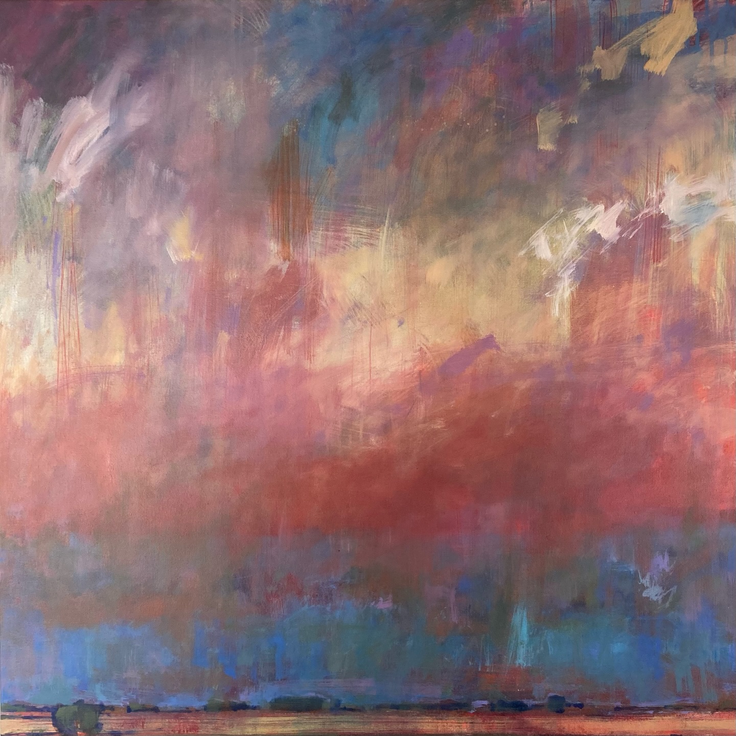 I’ve put this one on the easel again,I’ve been working on it for a couple of sessions recently.
It’s been sitting in my studio looking at me since last November when I started it at @thornthwaitegallery
It’s a 100 x 100cm mixed media painting from a picture of low cloud hiding Skiddaw last year.
#cloudpainting #atmosphericlightpainting #paintingtheatmosphere #lightinclouds #mood