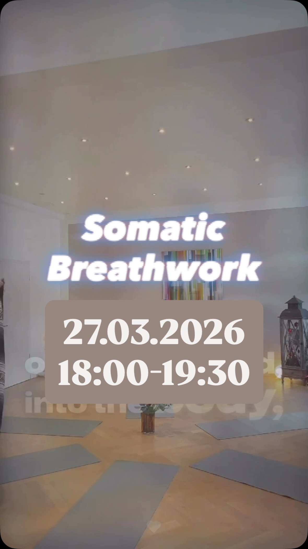 You’re exhausted — but you can’t switch off.
Your body has been carrying the weight of everything that’s happening in the world right now. The noise, the tension, the constant state of alert.
This Friday, we create space to release it.
90 minutes of guided Somatic Breathwork — to regulate your nervous system, reconnect with your body, and come back to yourself.
No experience needed. Just show up as you are.
📍 Munich | Friday, March 27 | 6:00–7:30 p.m.
🗣 Session held in English
💶 29€ | Bring a friend: 40€ for 2
✨ Urban Sports & ClassPass eligible
👉 Book here: breathe-release-transform.com/tickets
Or DM me directly
🧡
Stefanie
#somaticbreathwork #breathworkmunich #nervoussystemregulation #embodiment