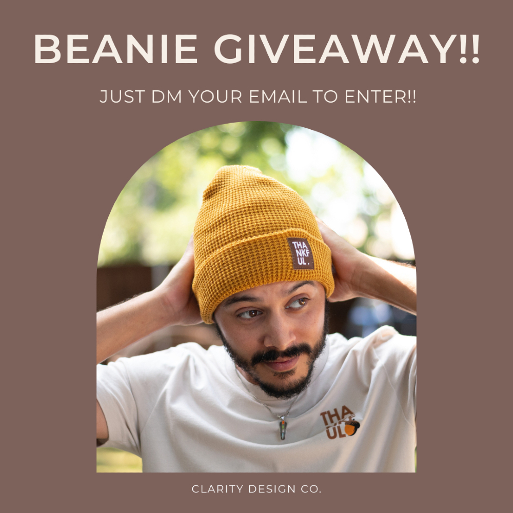 Beanie Giveaway!!! Just DM your email to enter!! Winner will be announced tomorrow at 6pm!!
#giveaway #fall #thankful #shop #apparel