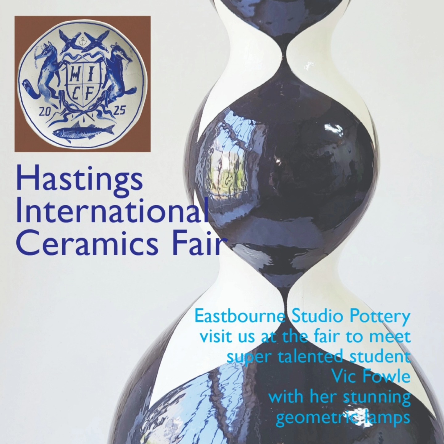 In just over a week, the doors to The Observer Building Hastings will open for the Hastings International Ceramics Fair showcasing a wonderfully diverse group of ceramicists, community pottery studios and a selection of the pottery archive from Hastings Museum
We will be representing the work made by our artist members, super talented students, and the community groups we work with
Vic Fowle, from our Tuesday morning class, makes the most exquisite lamp bases all hand coiled and expertly refined to create wonderfully curvaceous forms that are all hand painted. Follow @vicfowle to check out more of her designs and collaborations with independent retailers.
Snap up one of Vic's designs at the fair
Saturday 19 July 9.30 to 5
Sunday 20 July 10 to 4
@hastings_ob
#ceramicfair
#claycommunity
#potteryclasses