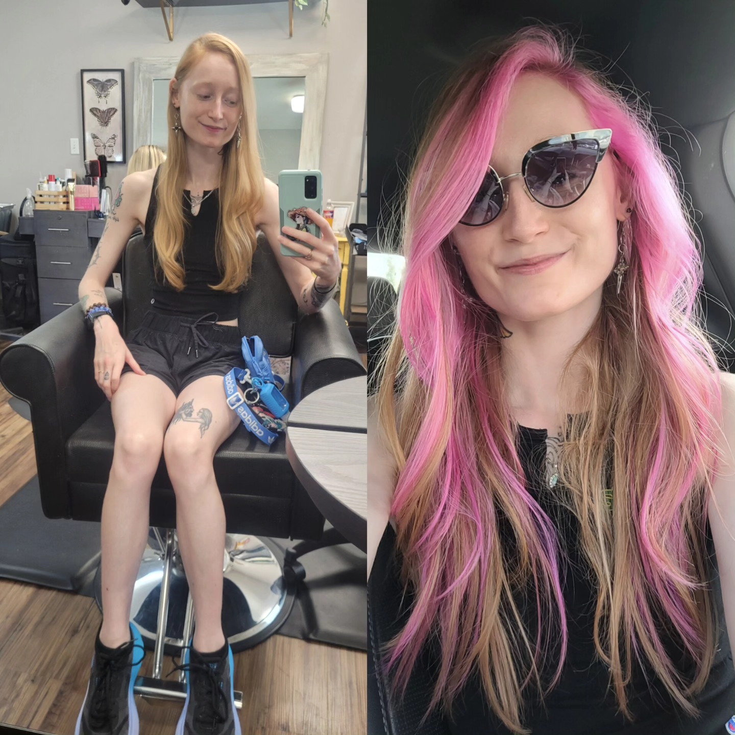 Just @hairbytrinitytate working her ✨️magic✨️ again🤩🥹💙 so in love and can't recommend Trinity enough! ✂️💖 @hairbytrinitytate