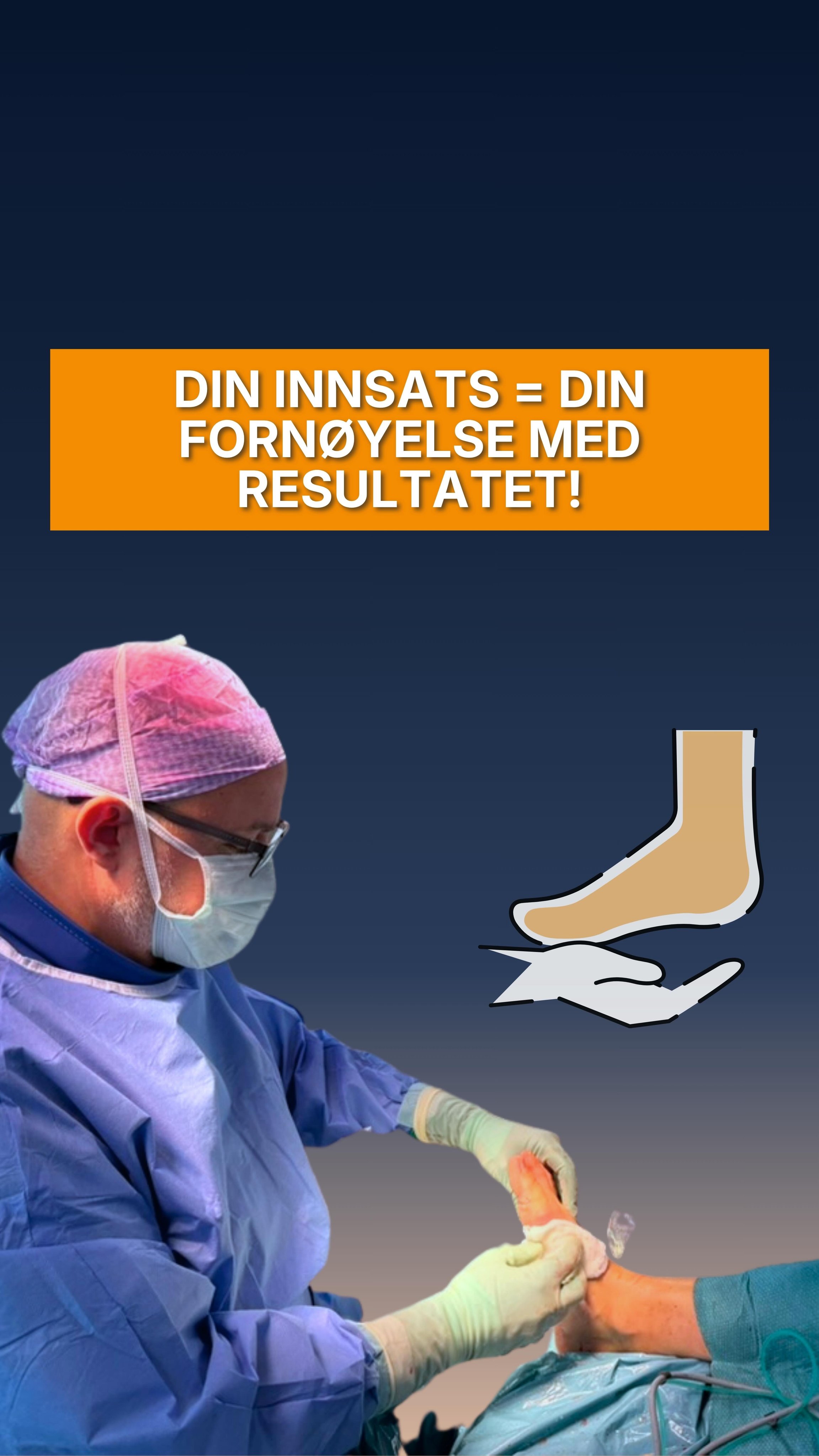 De pasientene som får best resultat, er de som tar ansvar for sin egen rehabiliteringsprosess. ‼️🦶
#fotlege #aribertz #kikkhullskirurgi #halluxvalgus