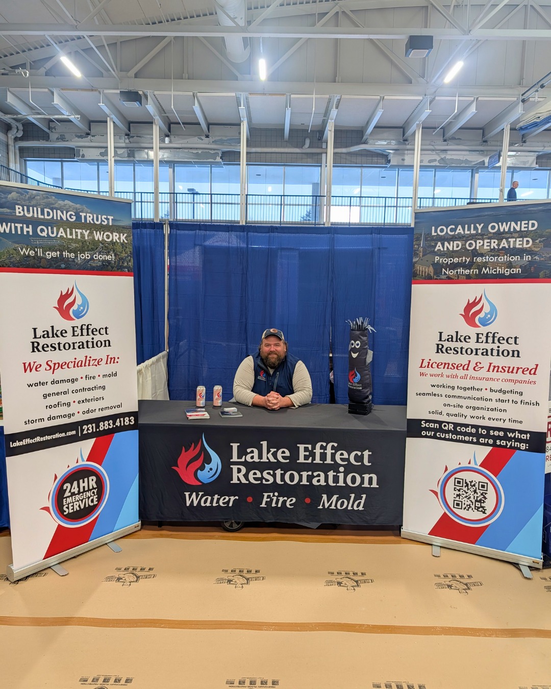 We had a great time at the Petoskey Home Show this past weekend. Unfortunately, the weather made it tough for many people to make it out, but it was still great connecting with those who braved the snow and stopped by to see us.
If you missed us in Petoskey, you will have another chance to catch up with our team. Lake Effect Restoration will be at the Charlevoix and East Jordan Chamber Business Expo and Best in Taste at Castle Farms.
Stop by, say hello, and learn more about how our team helps Northern Michigan recover from water, fire, and mold damage.
Wednesday, March 18
4 PM to 7 PM
Castle Farms in Charlevoix
We hope to see you there.