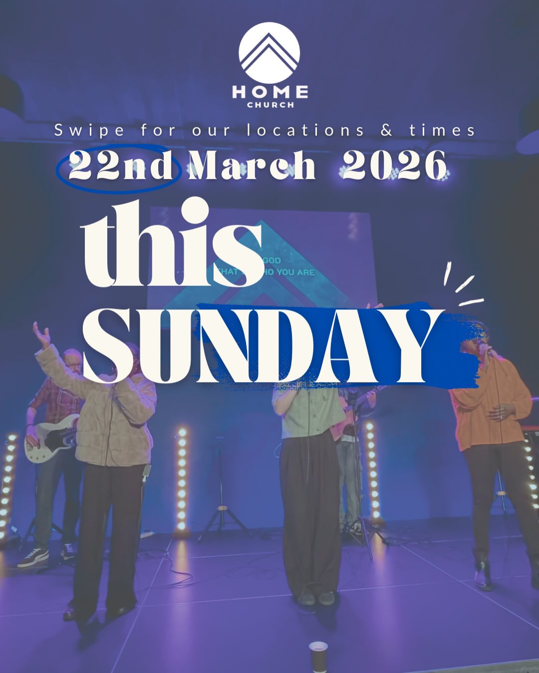 It’s almost our favourite day of the week.. and we’d love to have you join us at any of our services ! 🙌🏼
We’re so excited at what God has been doing at Home church and across the nation. Let’s come excited and expectant for this Sunday morning to hear God’s word and worship together!!
This week instead of our Upperroom service, we will have a commissioning service at 6:30! 🔔
Please come along, as we celebrate raising some new Home Church leaders and pastors and step into a new season as a Church family !!!
Which service will you be attending? 👀🤍
#homechurchscotland #church #jesusisreal #christian #monthejesus