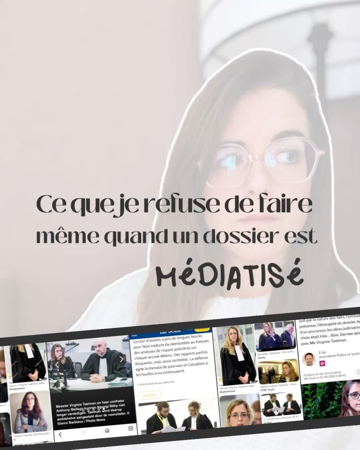Je fais très peu de déclarations dans la presse.
Pas parce que je n’ai rien à dire.
Mais parce que je sais à quel point chaque mot peut être interprété, sorti de son contexte, ou heurter.
Quand je parle d’un dossier, je pense toujours à ça.
À la manière dont ça va être compris.
À ce que ça peut produire.
Et en matière pénale, ce n’est jamais anodin.
À l’audience, c’est différent.
Je suis dans ma bulle.
Je sais pourquoi je dis les choses, à qui je m’adresse, dans quel cadre.
Dans la presse, l’exposition est tout autre.
Et, très honnêtement, ça me stresse.
Alors oui, je fais des choix.
Je parle peu.
Je prends le temps.
Et je reste attentive à ce que chaque prise de parole implique.
Parce que pour moi, ce n’est pas là que ça se joue.
Ça se joue dans le dossier.
Dans la défense.
Dans ce qui est fait, concrètement.
Besoin d’un avis juridique sur votre situation ? Contactez-nous.#avocatpenaliste #droitpenalbelge #vtavocats #avocatbruxelles #defensepenale