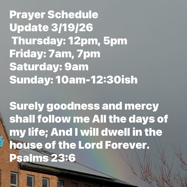 For updates and full schedule go to
www.lighthop.org
Lighthouse of Prayer
1011 N 26th St
Kalamazoo, MI 49048
Streaming link at www.lighthop.org
Not forsaking the assembling of ourselves together, as is the manner of some, but exhorting one another, and so much the more as you see the Day approaching. Hebrews 10:25
Brethren, pray for us.
1 Thessalonians 5:25