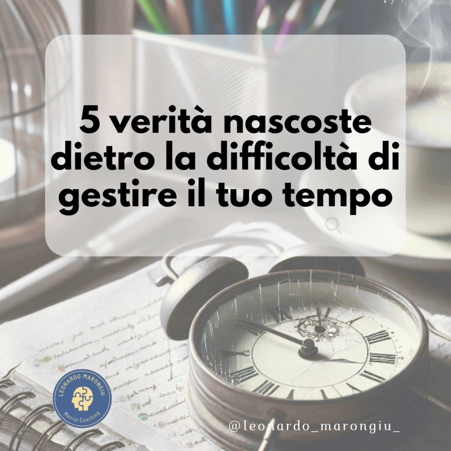 Ti senti sempre di corsa ma non riesci a gestire il tuo tempo?
Forse il problema non è l'agenda ma come ti percepisci. Dietro la disorganizzazione spesso ci sono insicurezza, paura di fallire e mancanza di priorità interiori. Prima di cambiare strumenti, serve cambiare il modo in cui ti tratti.
La vera soluzione? Iniziare a riconoscerti come una priorità e creare piccoli spazi quotidiani in cui ascoltarti.
##consapevolezza #crescitapersonale #tempo #benessere #motivazione #emozioni