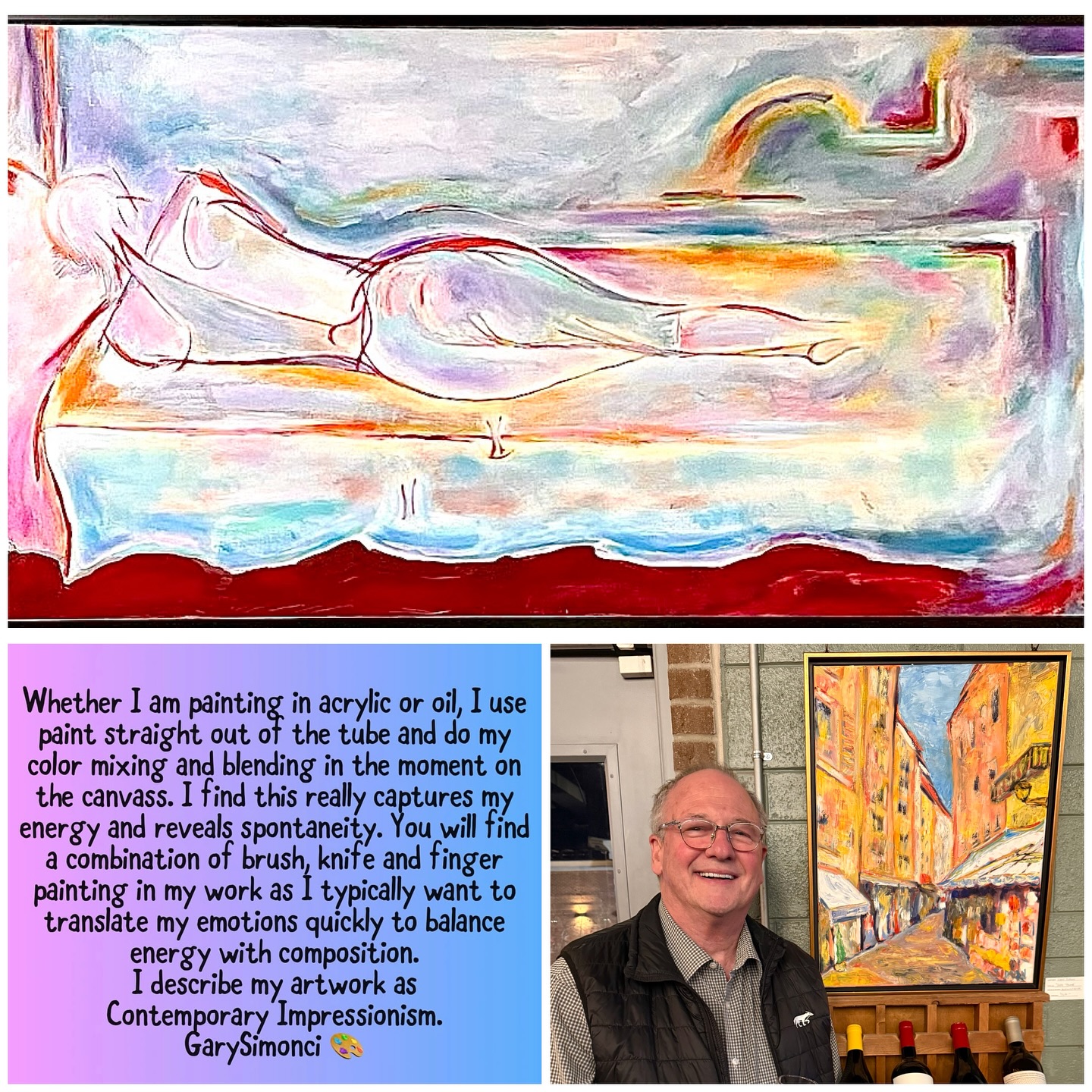 You’re invited to visit my art gallery reception this Friday evening 5-9pm at @studio136gallery .
I will have over 40 original art paintings on display, my largest showing. My work is best described as Contemporary Impressionism. I would be honored to share a visit with you. My work will be up through the month of March.
I will also have prints & note cards of past sold work for sale.
There will be refreshments & open studio room tours of other artist in our gallery.
136 Church Ave, High Point, NC
www.garysimonci.com
🎨
#artgallery #artistreception #impressionism #oilpainting #localart @garysimonci #garysimonci #art #colour
